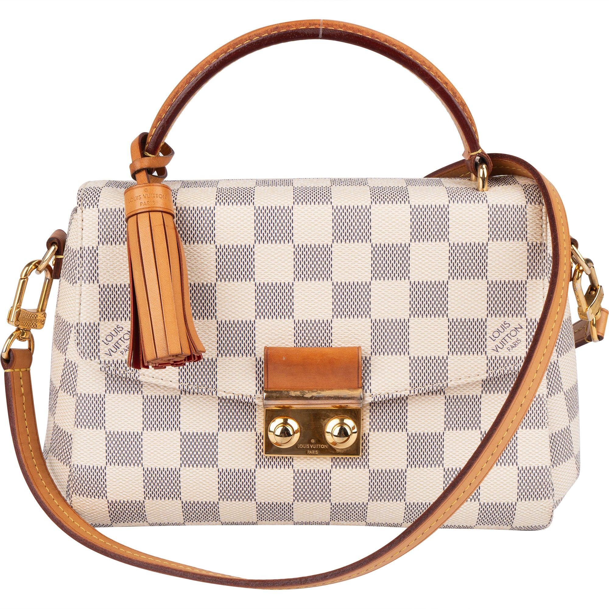 Louis Vuitton Monogram Damier Azur Croisette Handbag