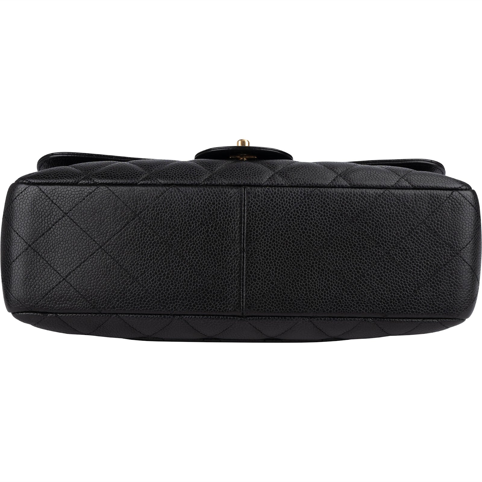 Chanel Quilted Caviar Leather Jumbo Single Flap Crossbody Bag