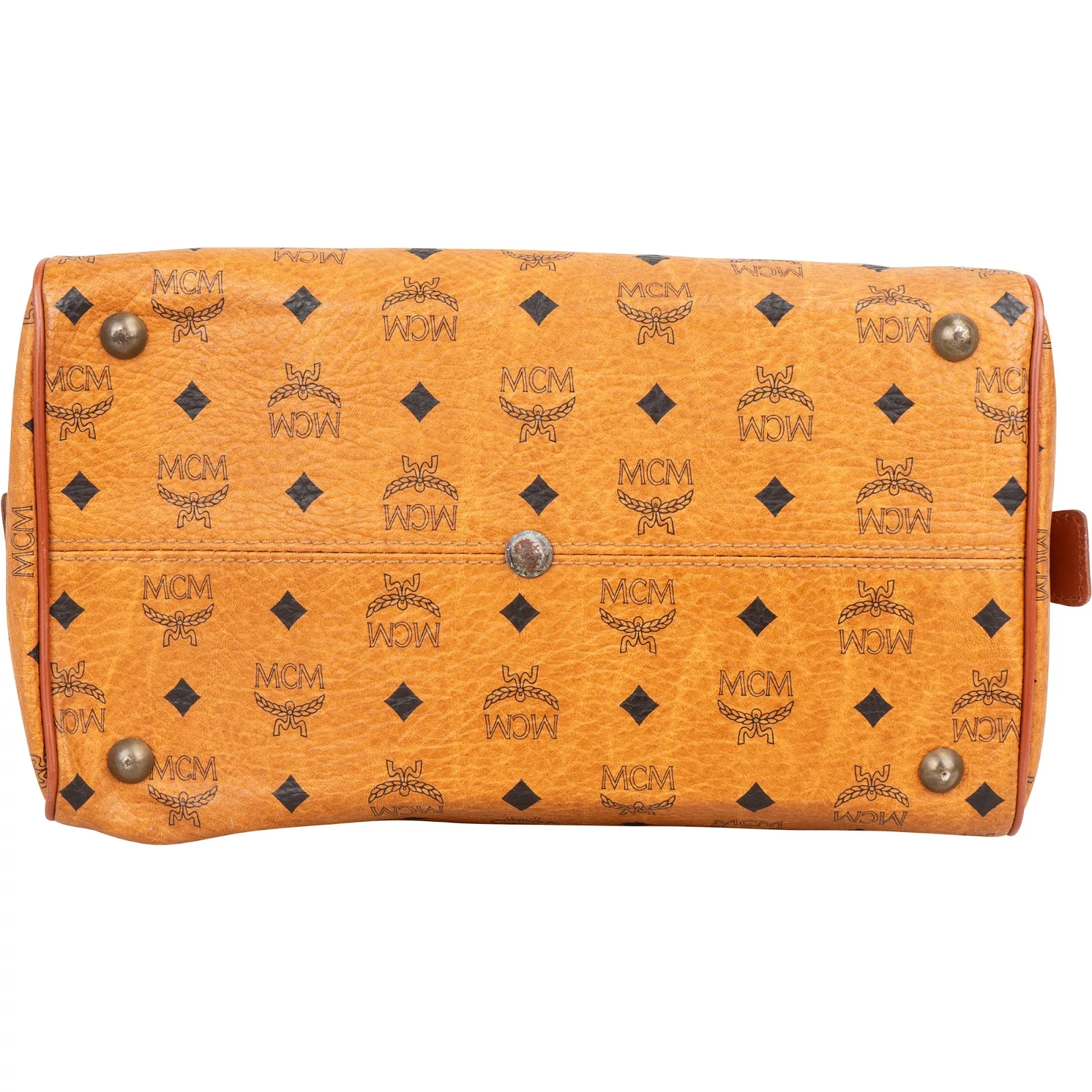 MCM Monogram Visetos Boston Handbag