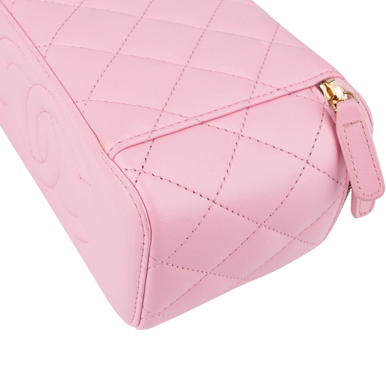 Chanel – Vanity Case Bicolor Quilted Lambskin