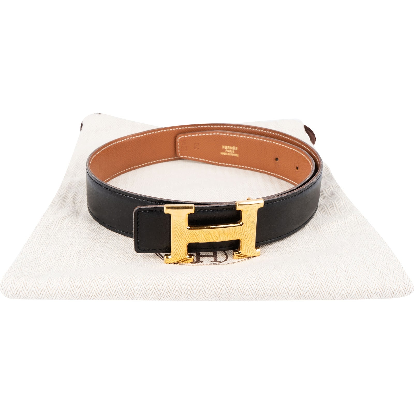 Hermès - Bicolor Reversible H Belt (70)