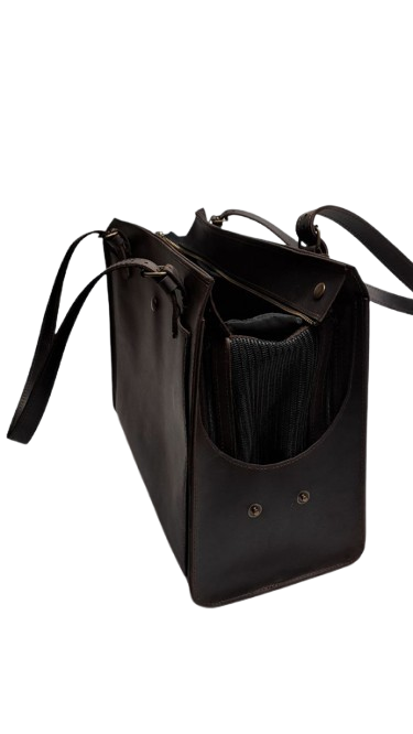 Ledertragetasche für Haustiere Größe L