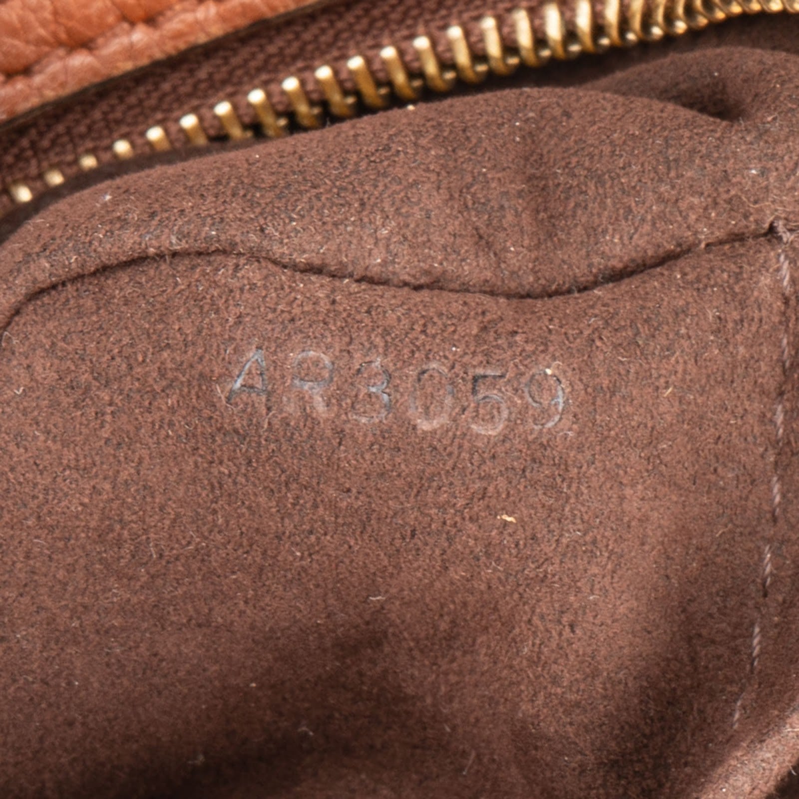 Louis Vuitton Brown Mahina Leather Lunar PM Shoulder Bag