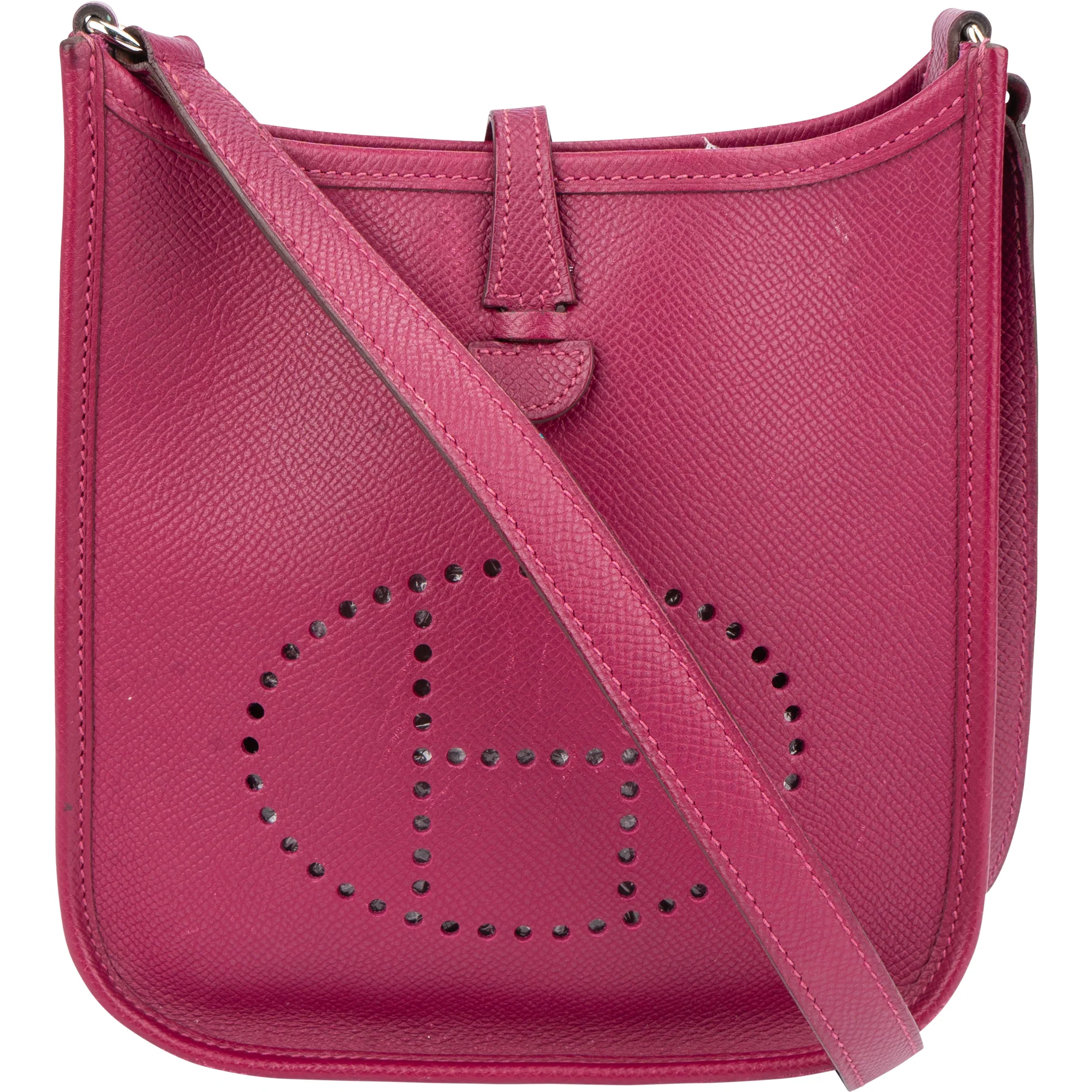 Hermès Pink Epsom Leather Evelyne 16 Crossbody Bag