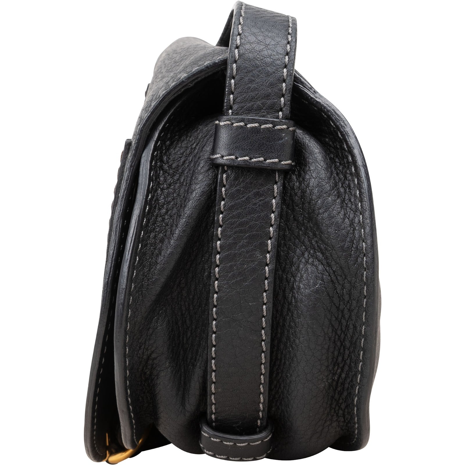 Chloé Grained Leather Mini Marcie Saddle Crossbody Bag