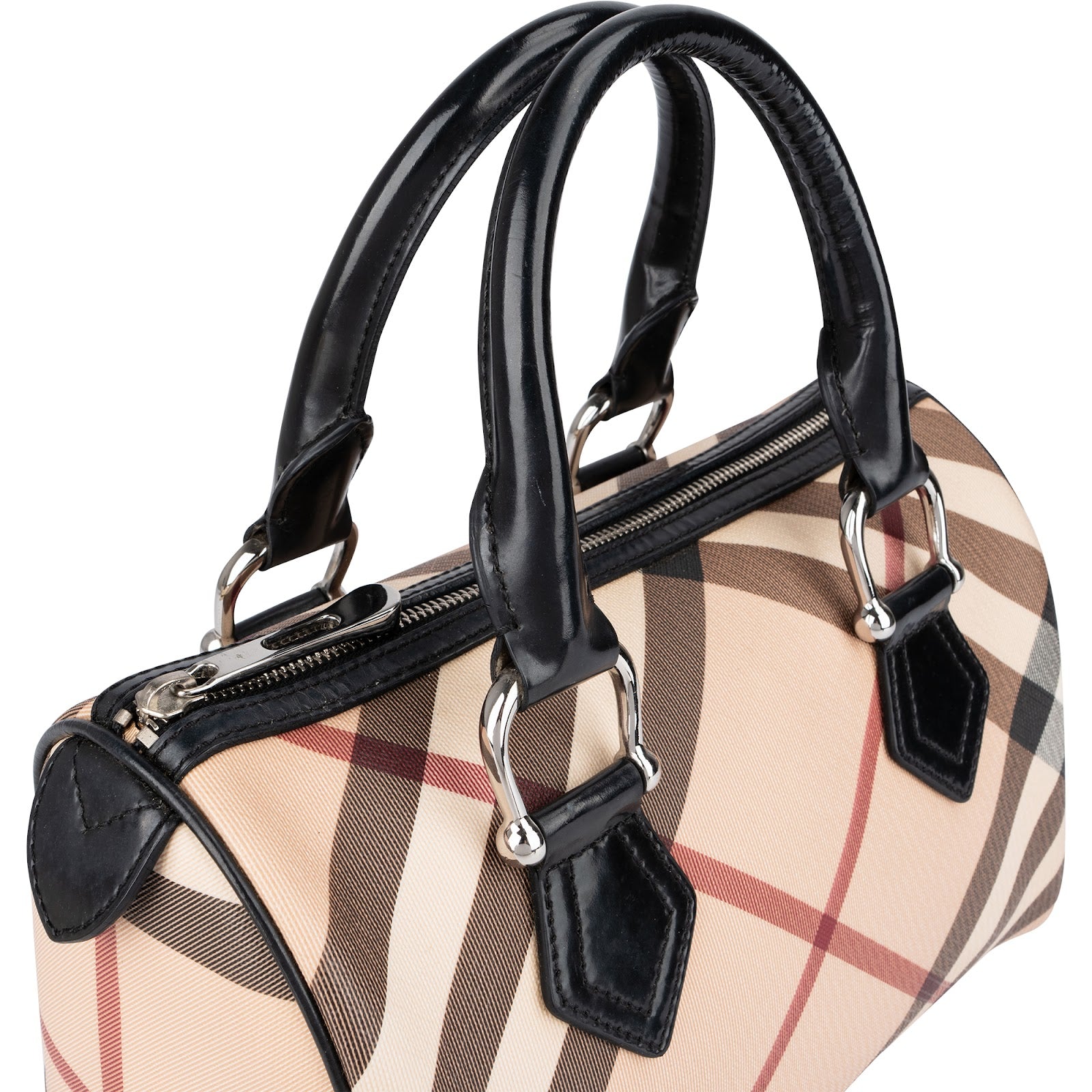 Burberry - Haymarket Nova-Check Boston Bag