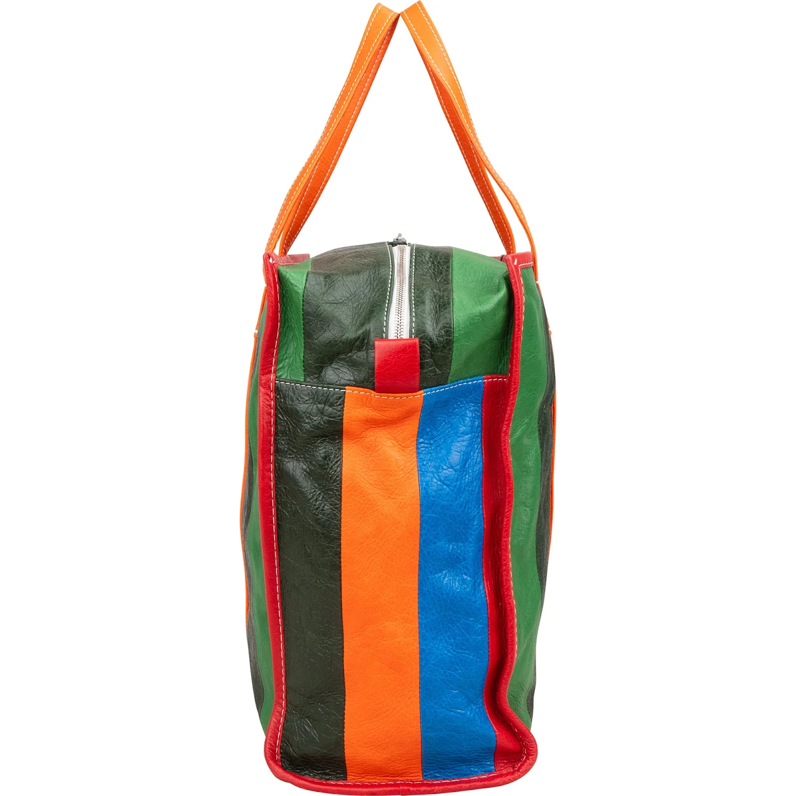 Balenciaga Multicolor Calfskin Bazar Large Shopper Tote Handbag