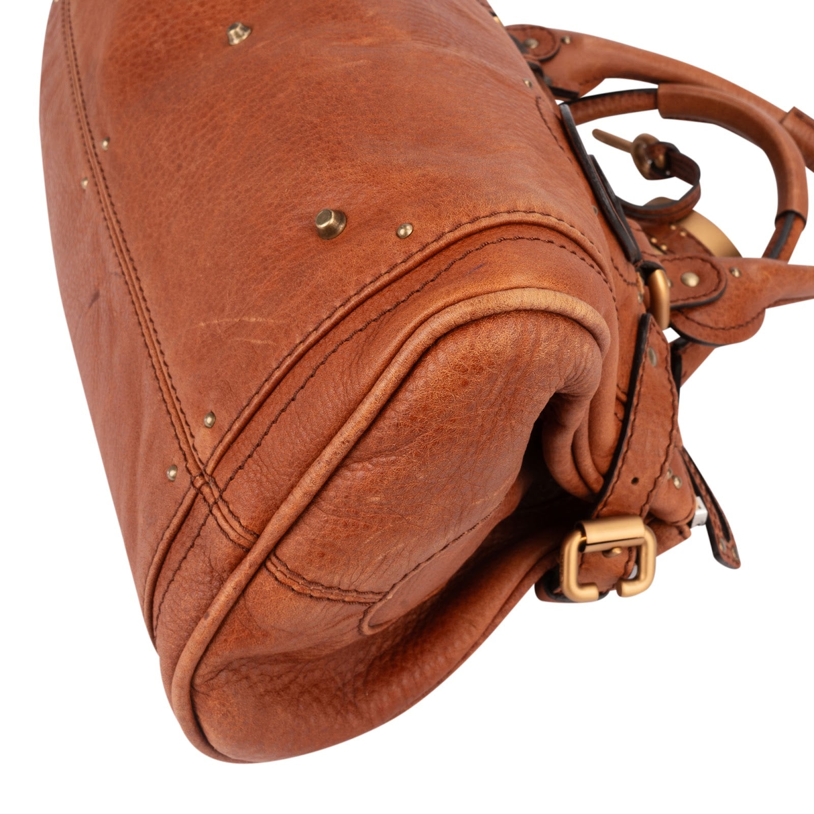 Chloé Pebbled Leather Paddington Handbag