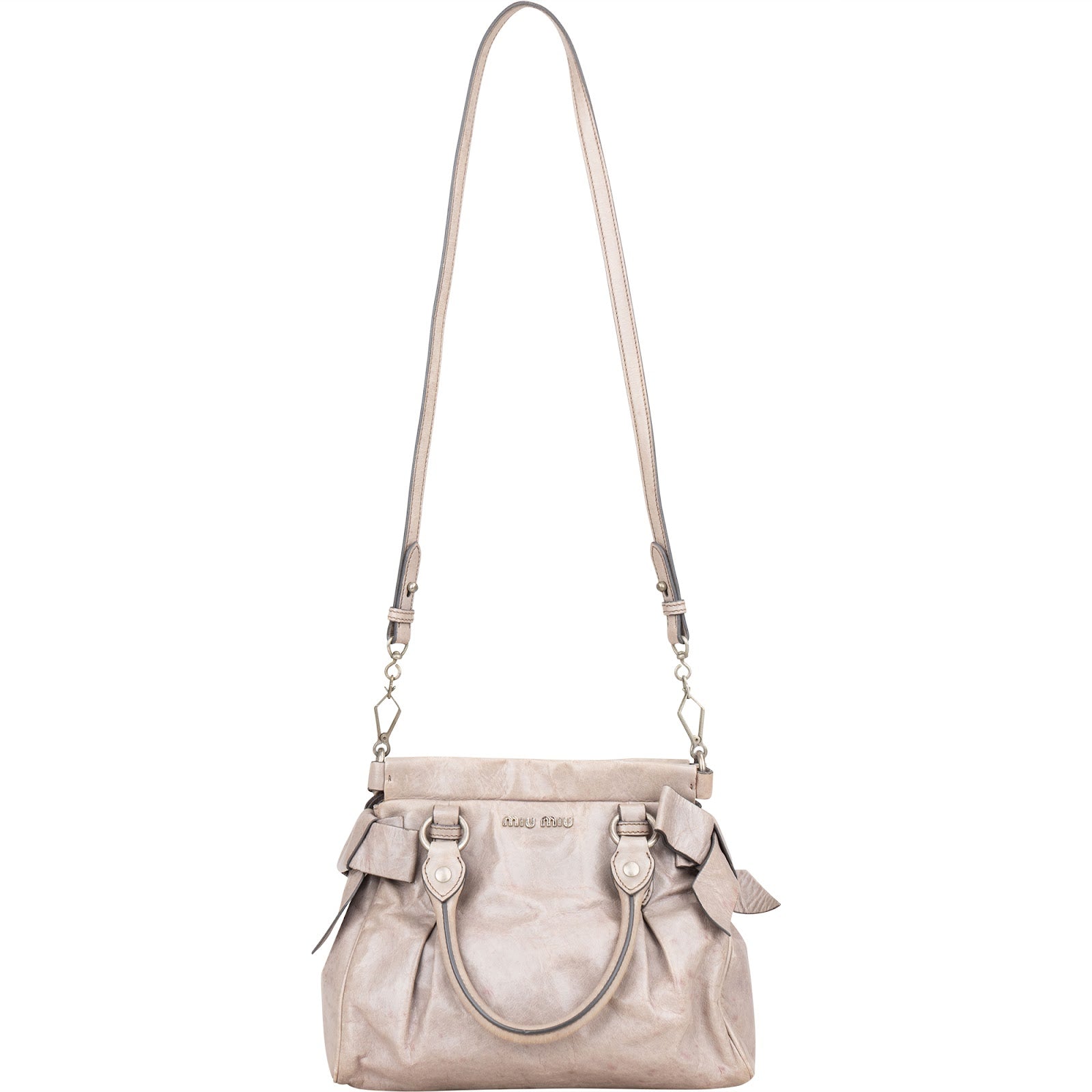 Miu Miu Vitello Lux City Handbag
