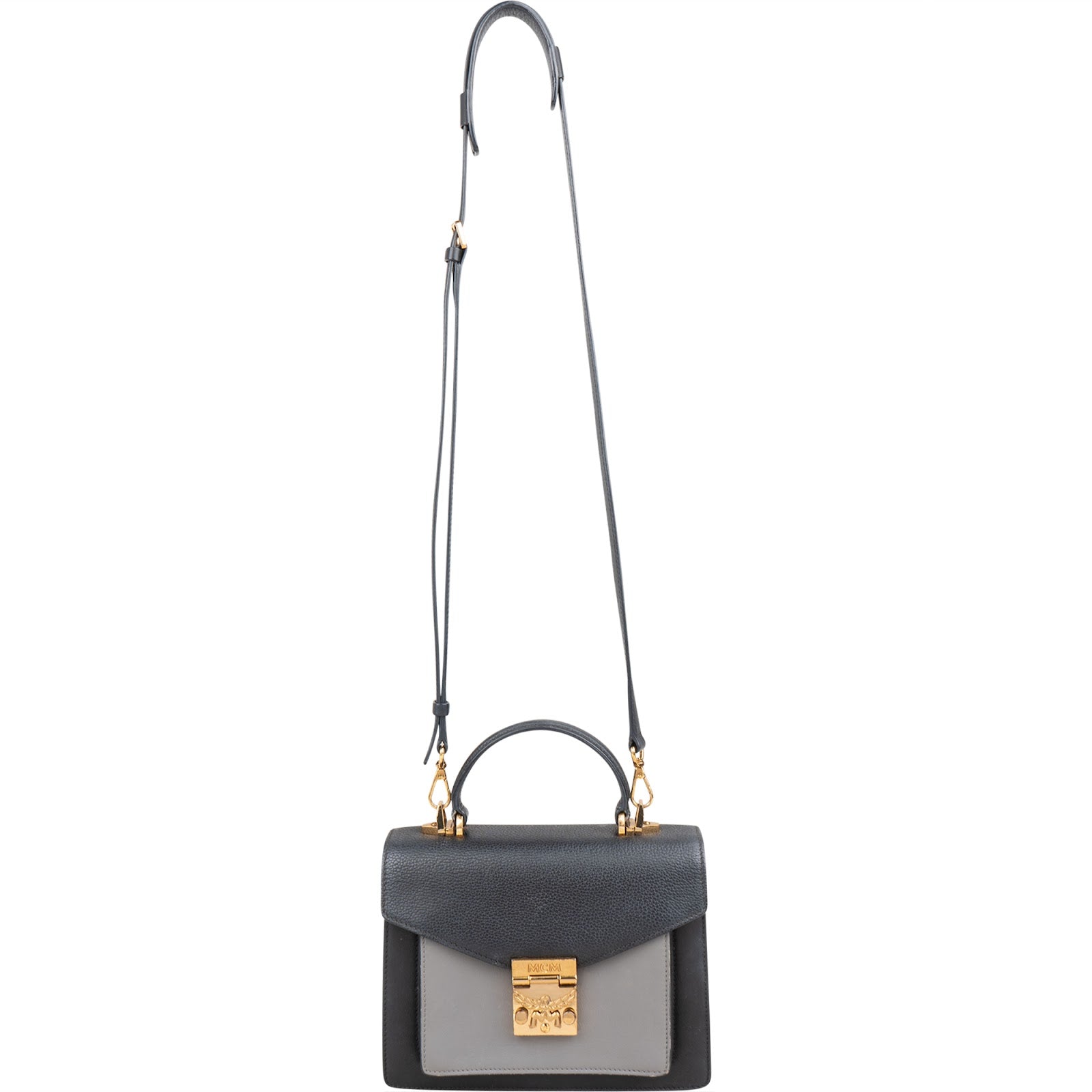 Sac à bandoulière Patricia en cuir bicolore MCM