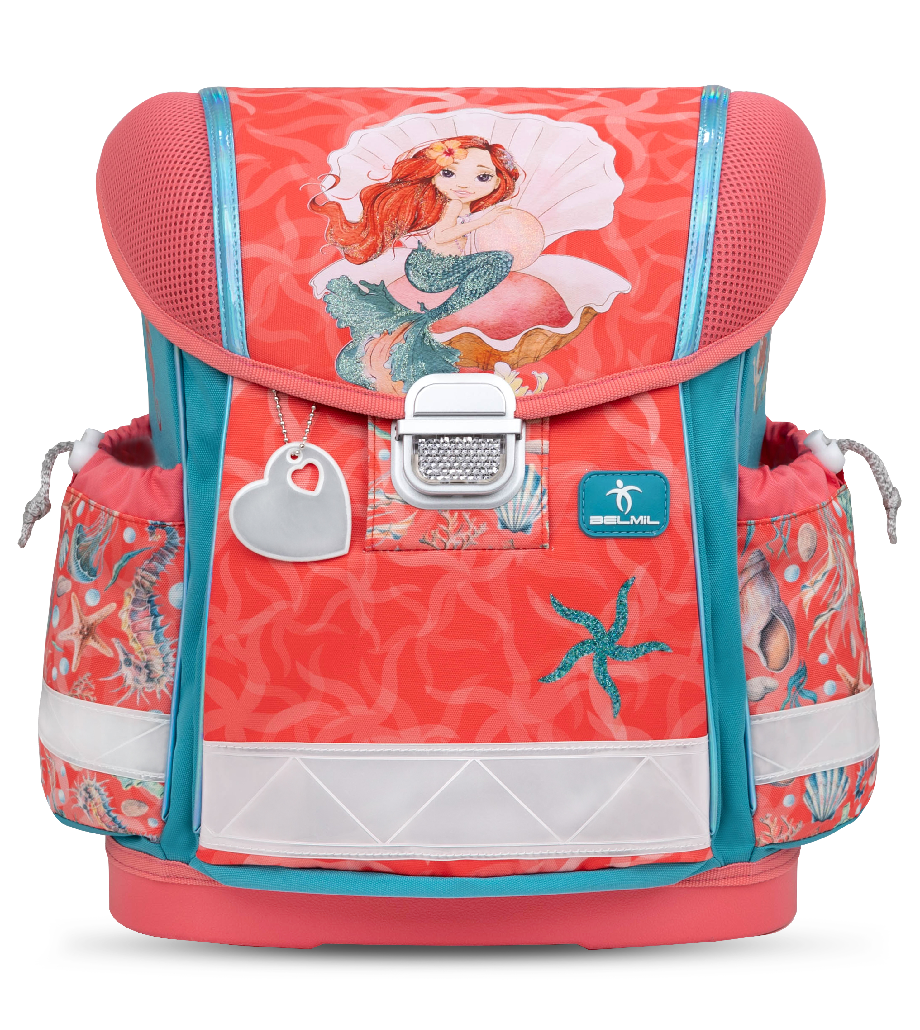 Classy 4-piece satchel set with chest strap - Sea Queen