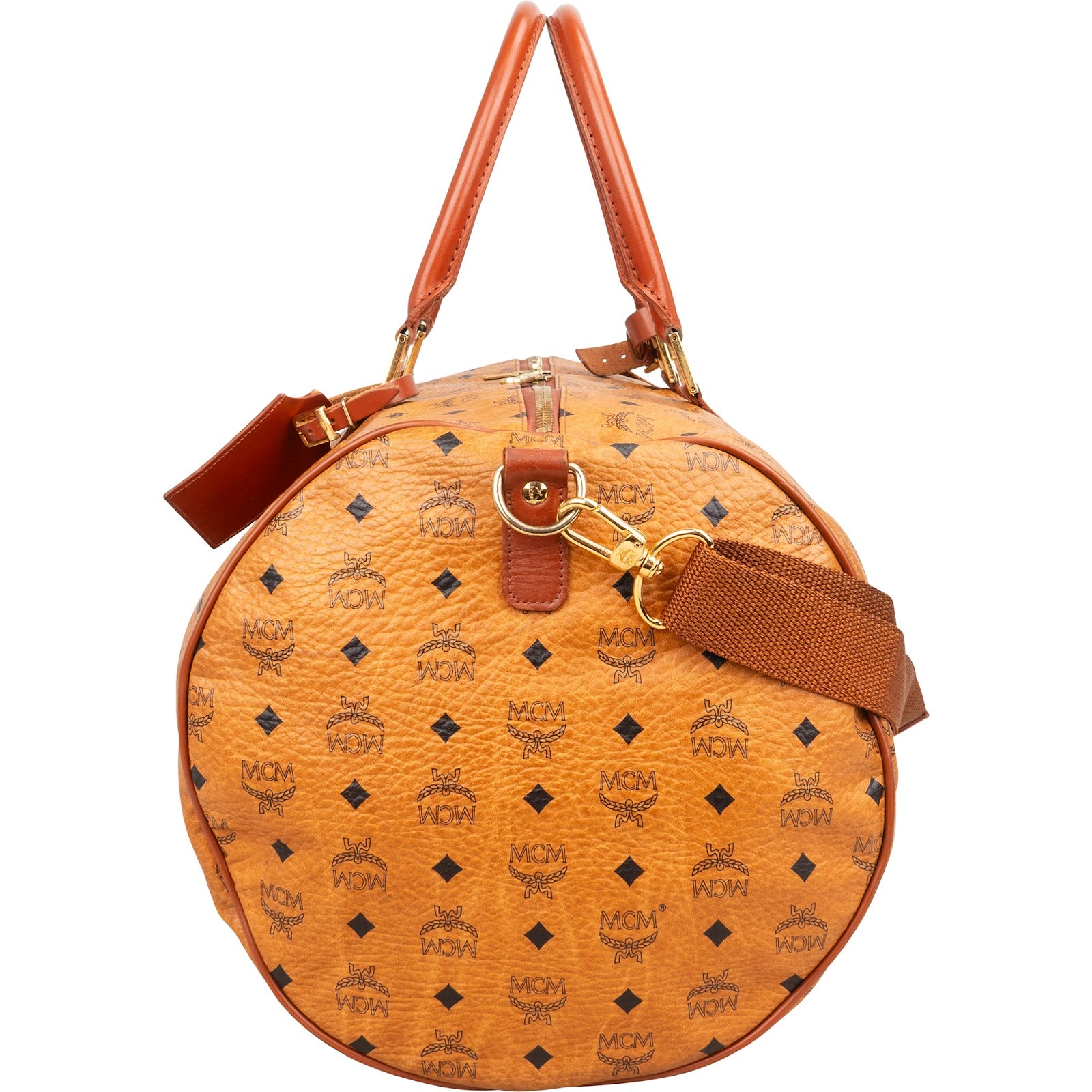 Sac de voyage MCM Monogram Visetos Boston 50
