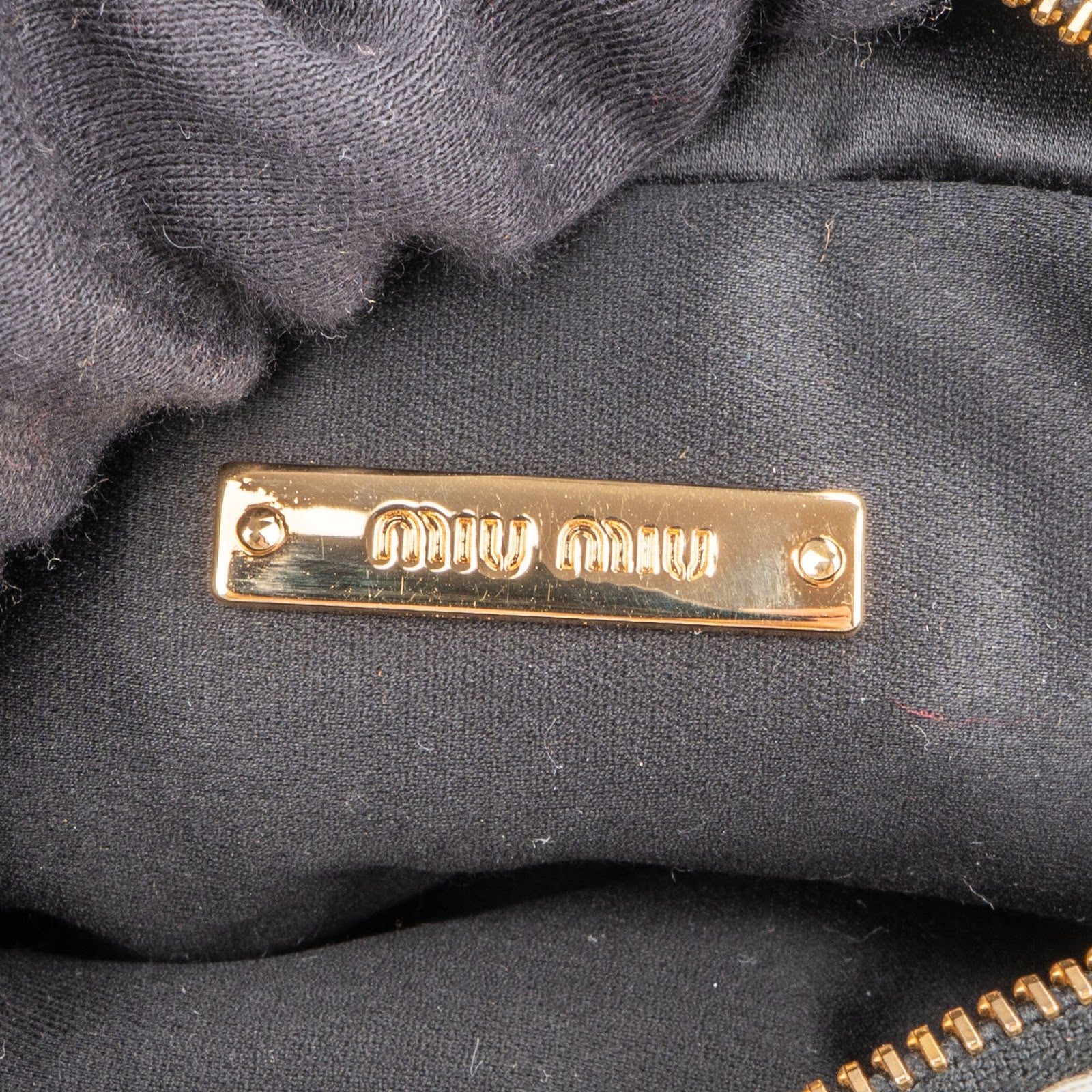 Miu Miu Vichy Gingham Cosmetic Pouch