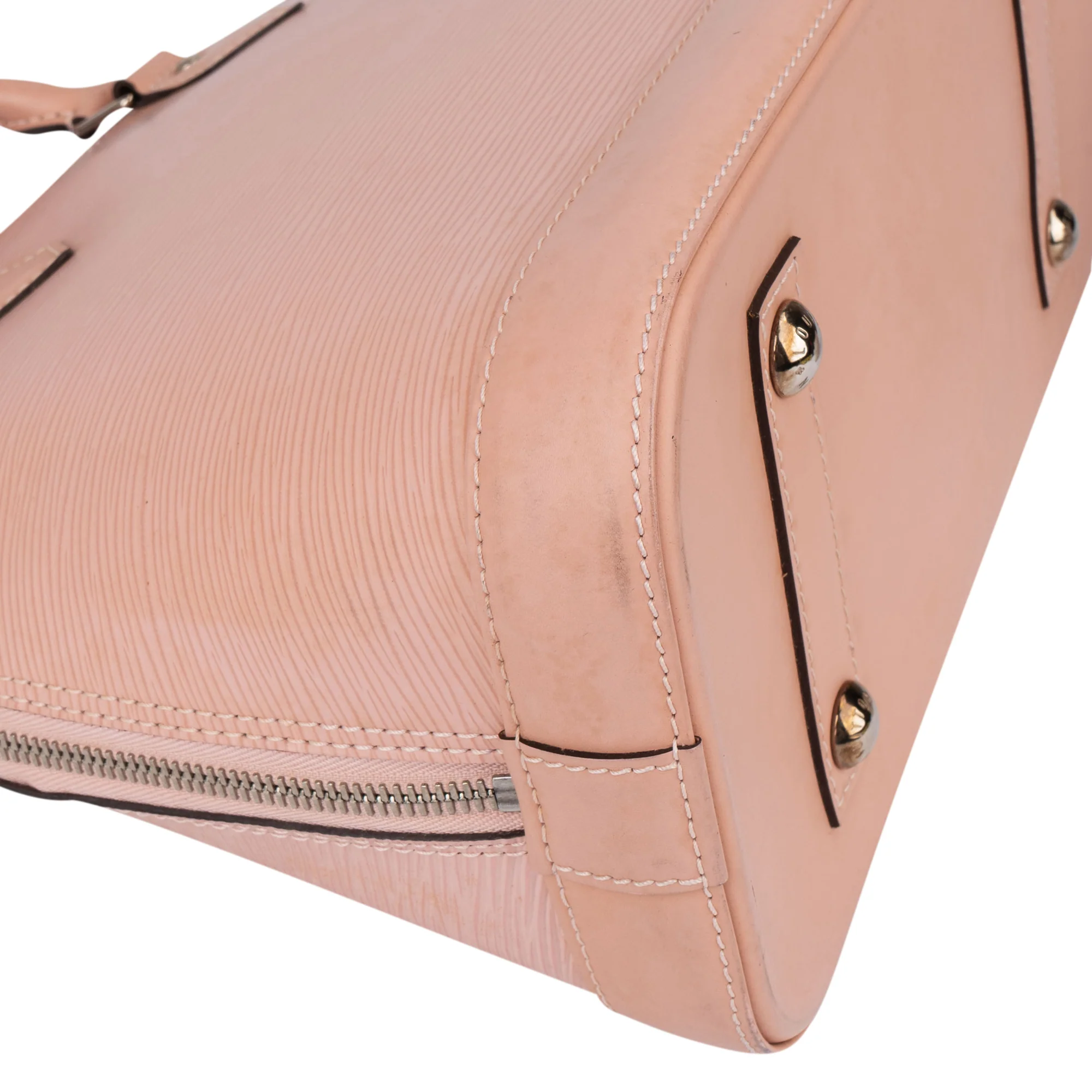 Louis Vuitton Rose Balleri Epi Leather Alma PM Handbag