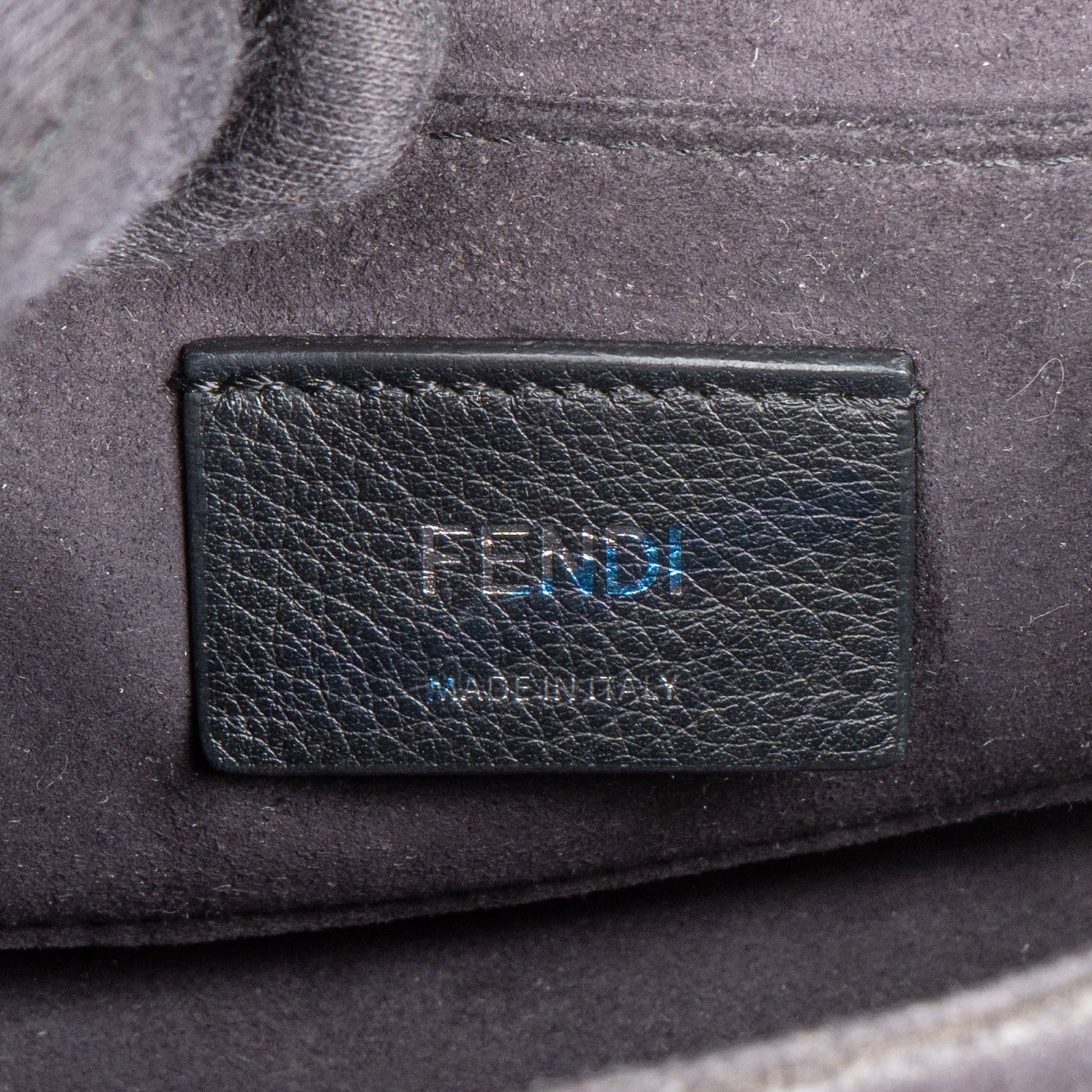 Fendi Calfskin Leather Kan I Crossbody Bag