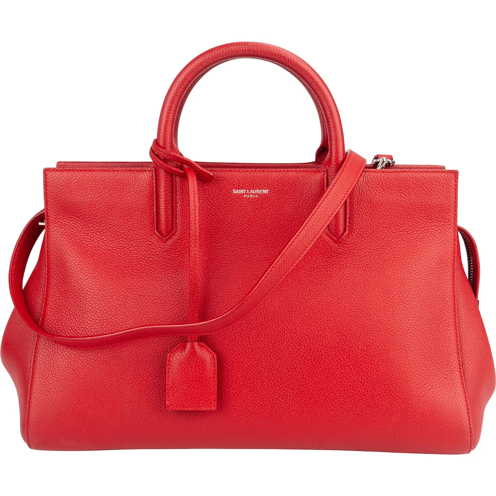 Saint Laurent Grained Leather Rive Gauche Handbag