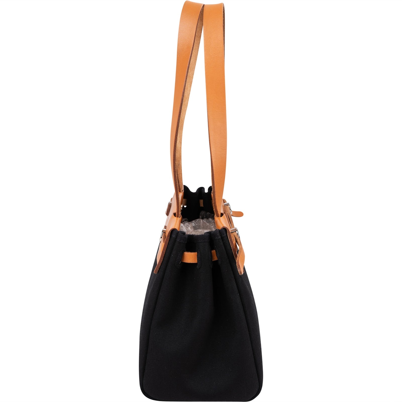 Borsa a tracolla Hermès Cabas PM in tela e pelle