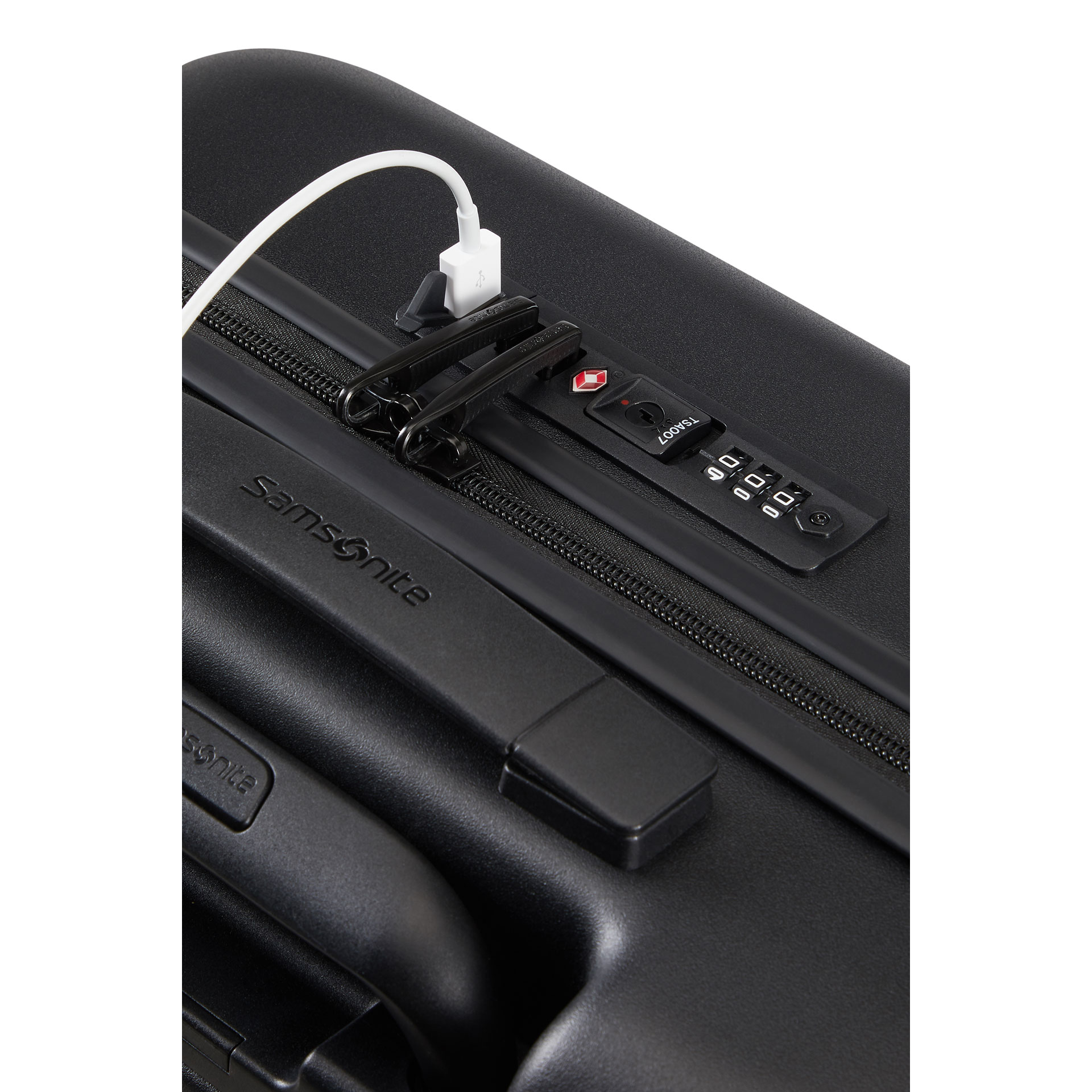 QUADRIX bagaż kabinowy z 4 kółkami rozmiar 55/20 - Czarny