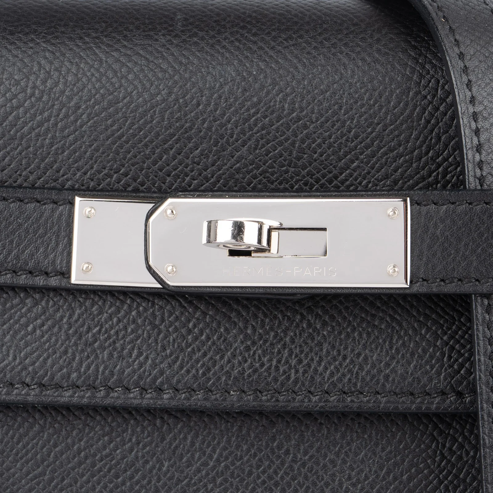 Hermès Noir Epsom Leather Sellier Kelly 35 Handbag