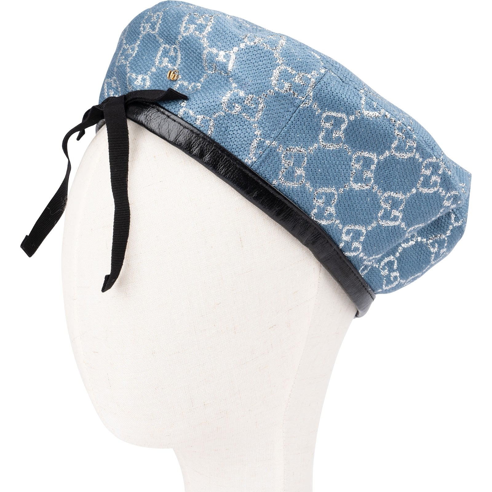 Gucci - Monogram GG Lame Beret