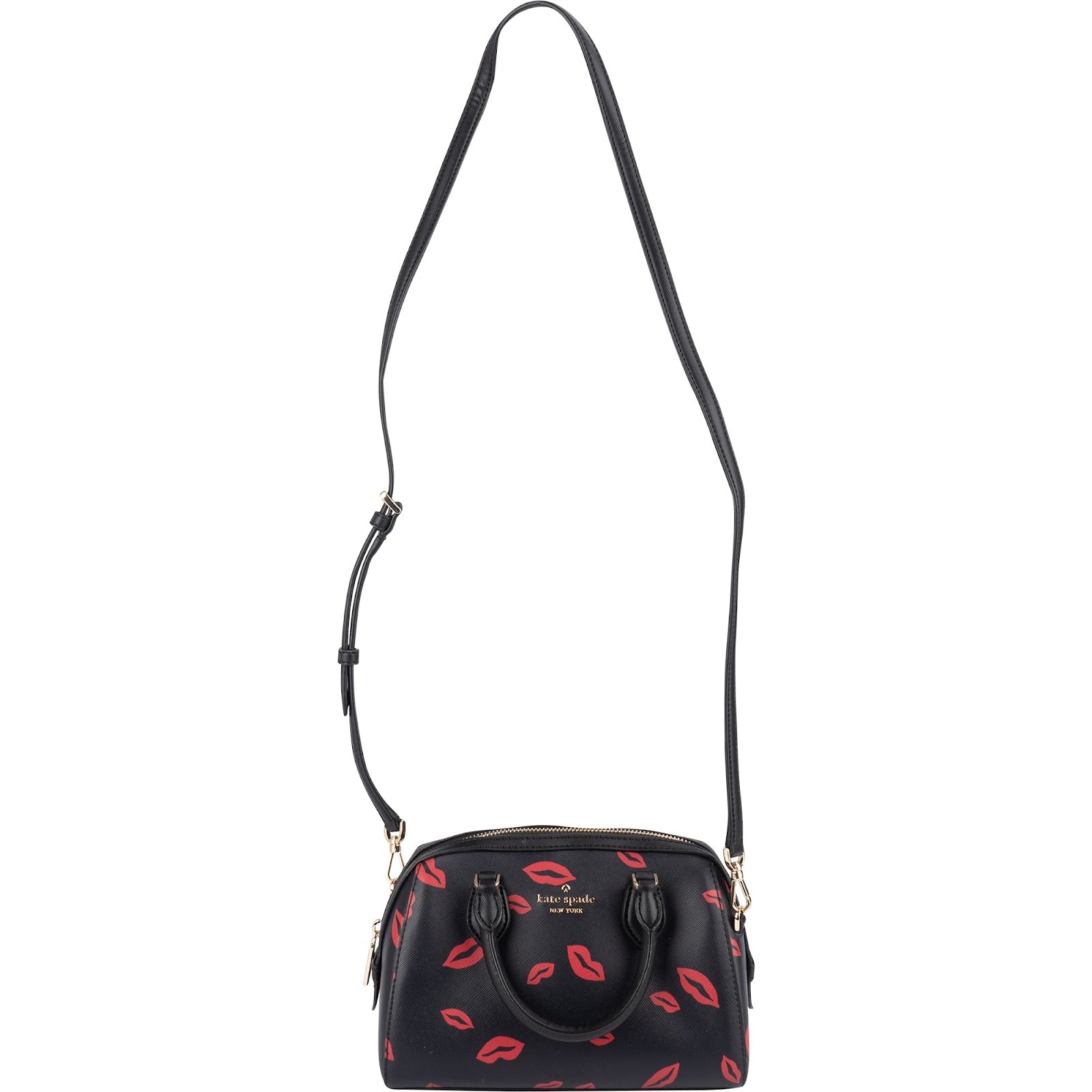 Kate Spade Rowe Mini Satchel Lip Print Handbag