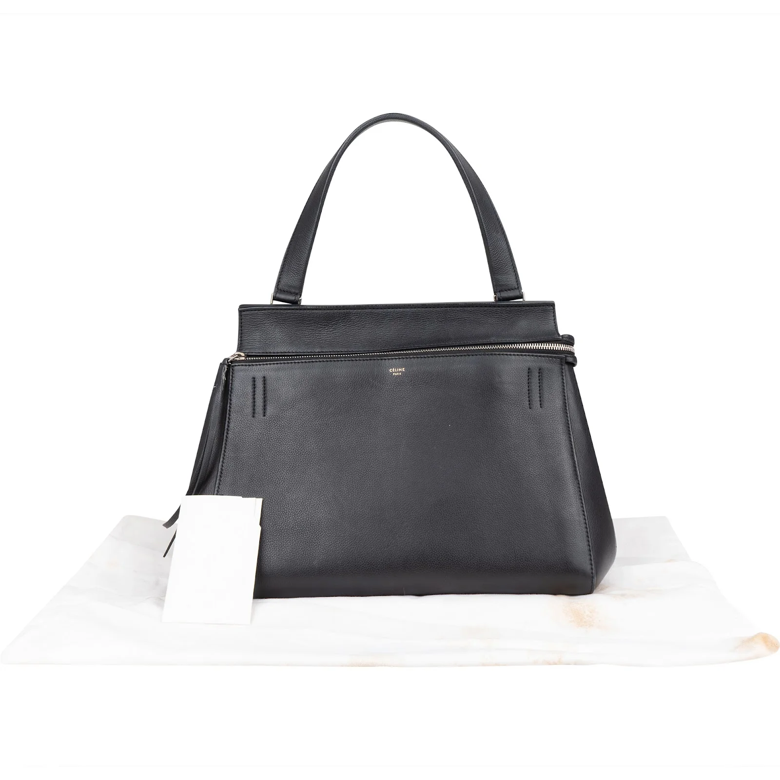 Céline Grained Leather Edge Handbag