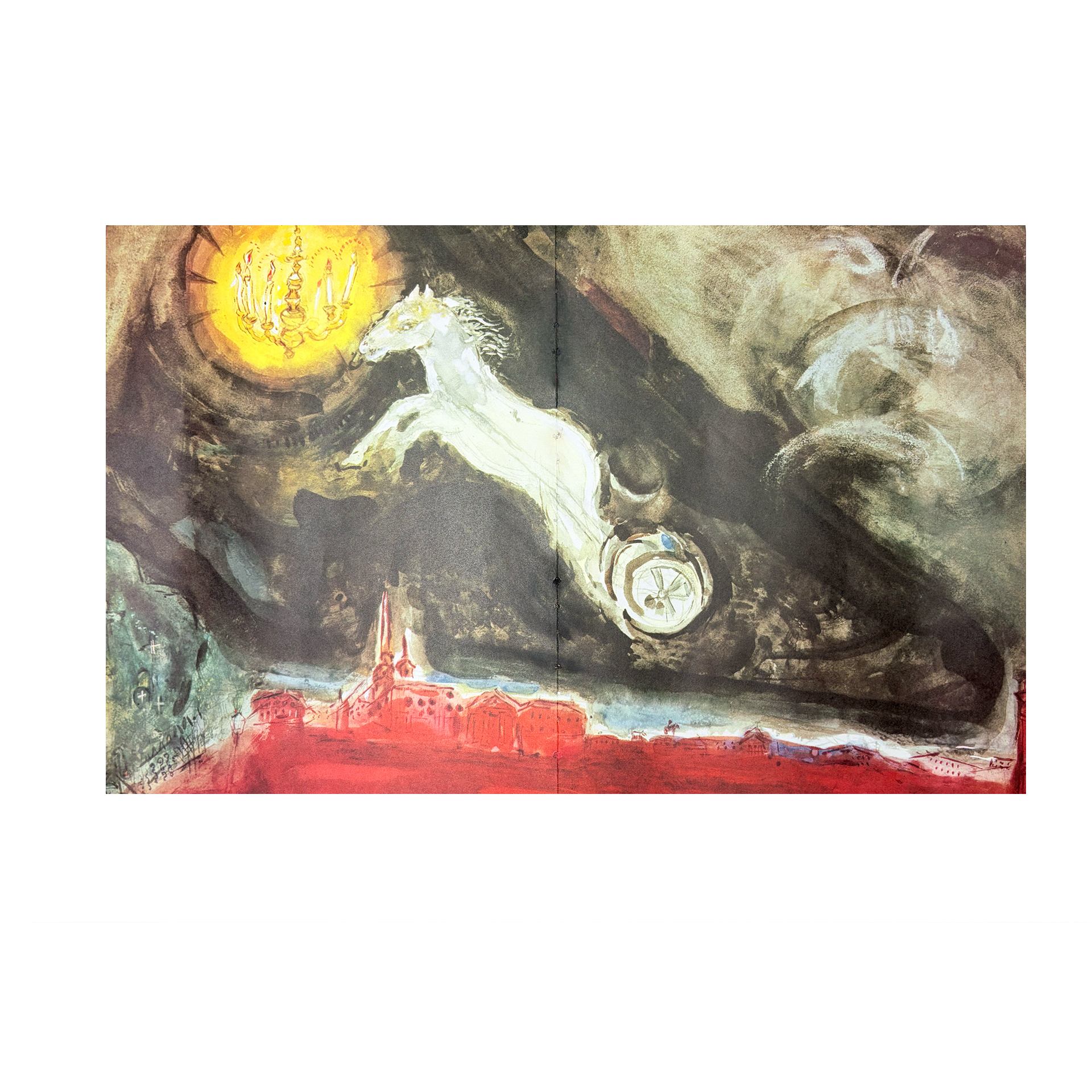 Marc Chagall - Fantaisie de ST Pétersbourg - Lithogrphie