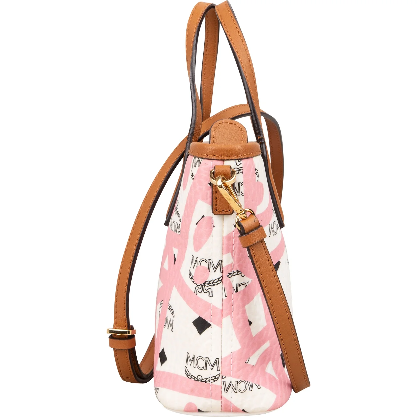 MCM Monogram Visetos X Eddie King Mini Aren Handbag