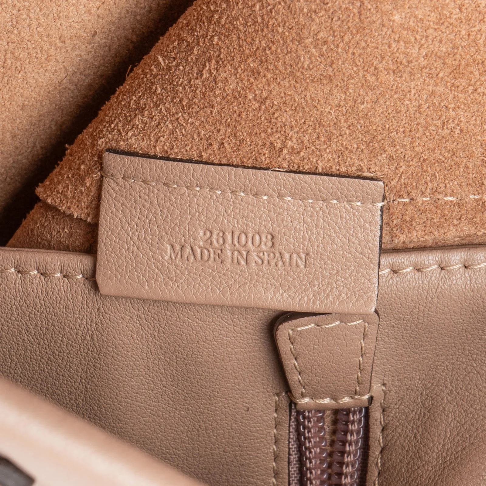 Loewe Leather Anagram Tote Shoulder Bag