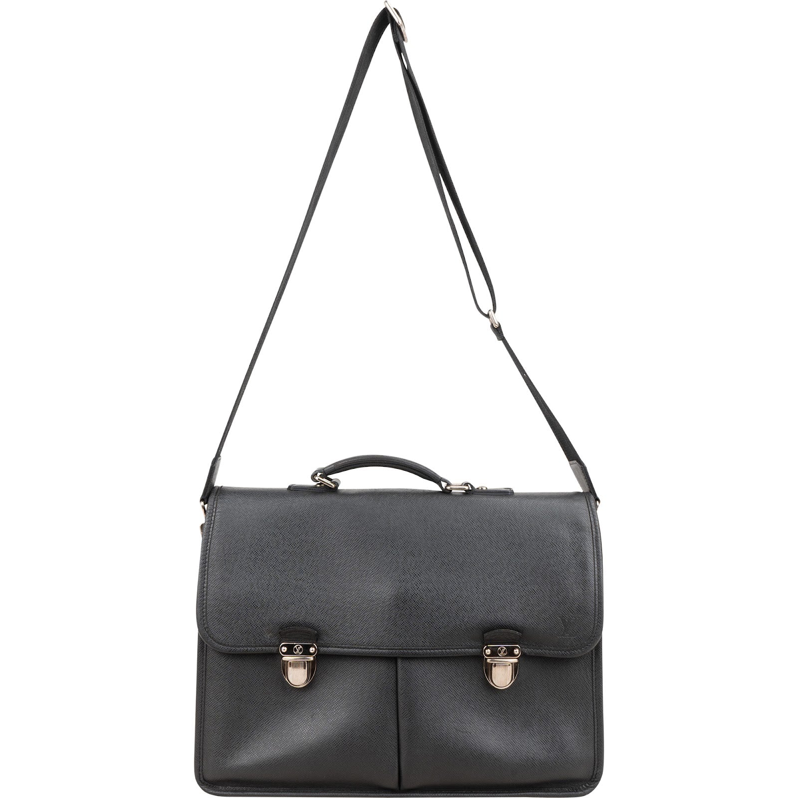 Sac d'affaires Louis Vuitton en cuir Taiga noir « Alexei Anton »