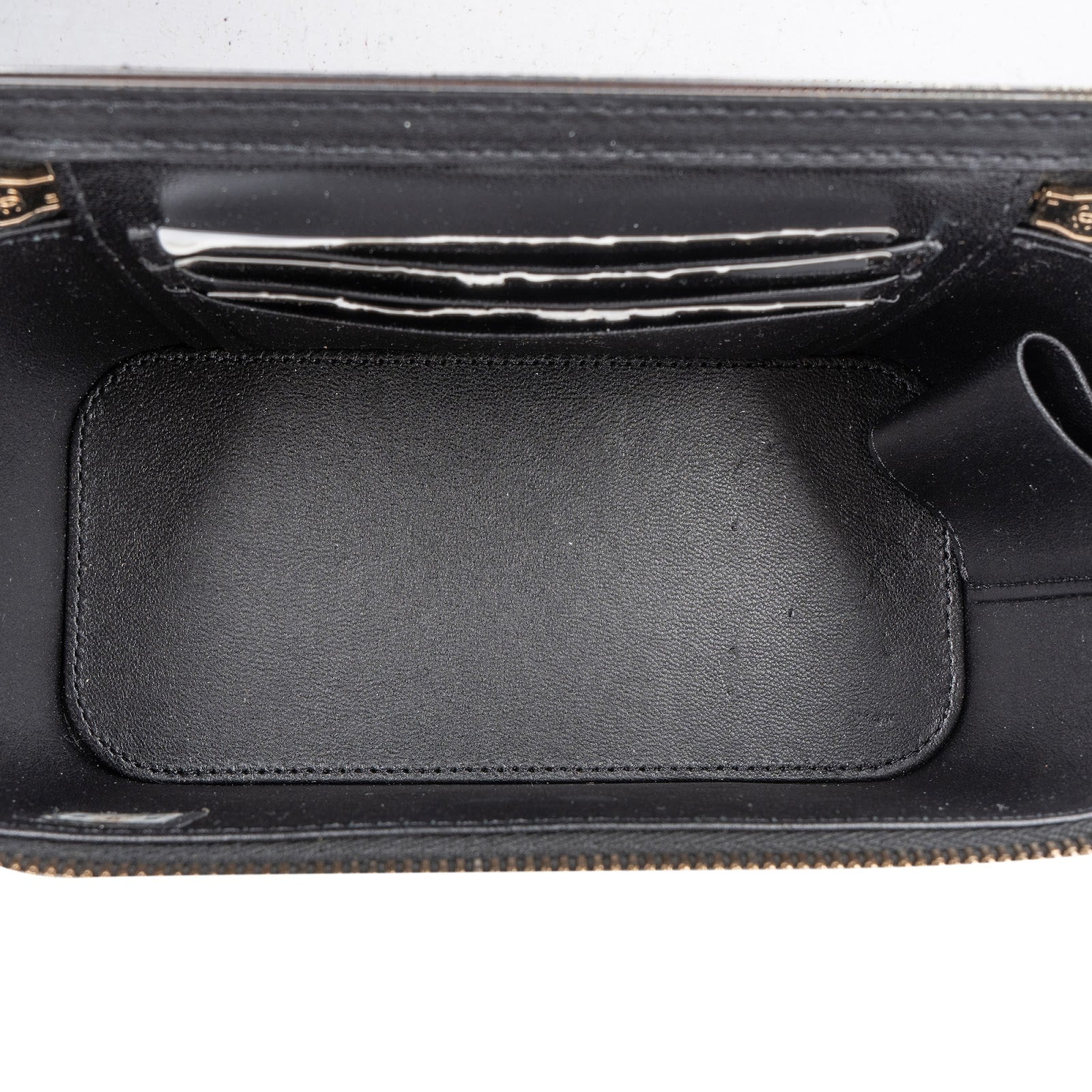 Chanel Quilted Lambskin Vanity Case Crossbody Handbag