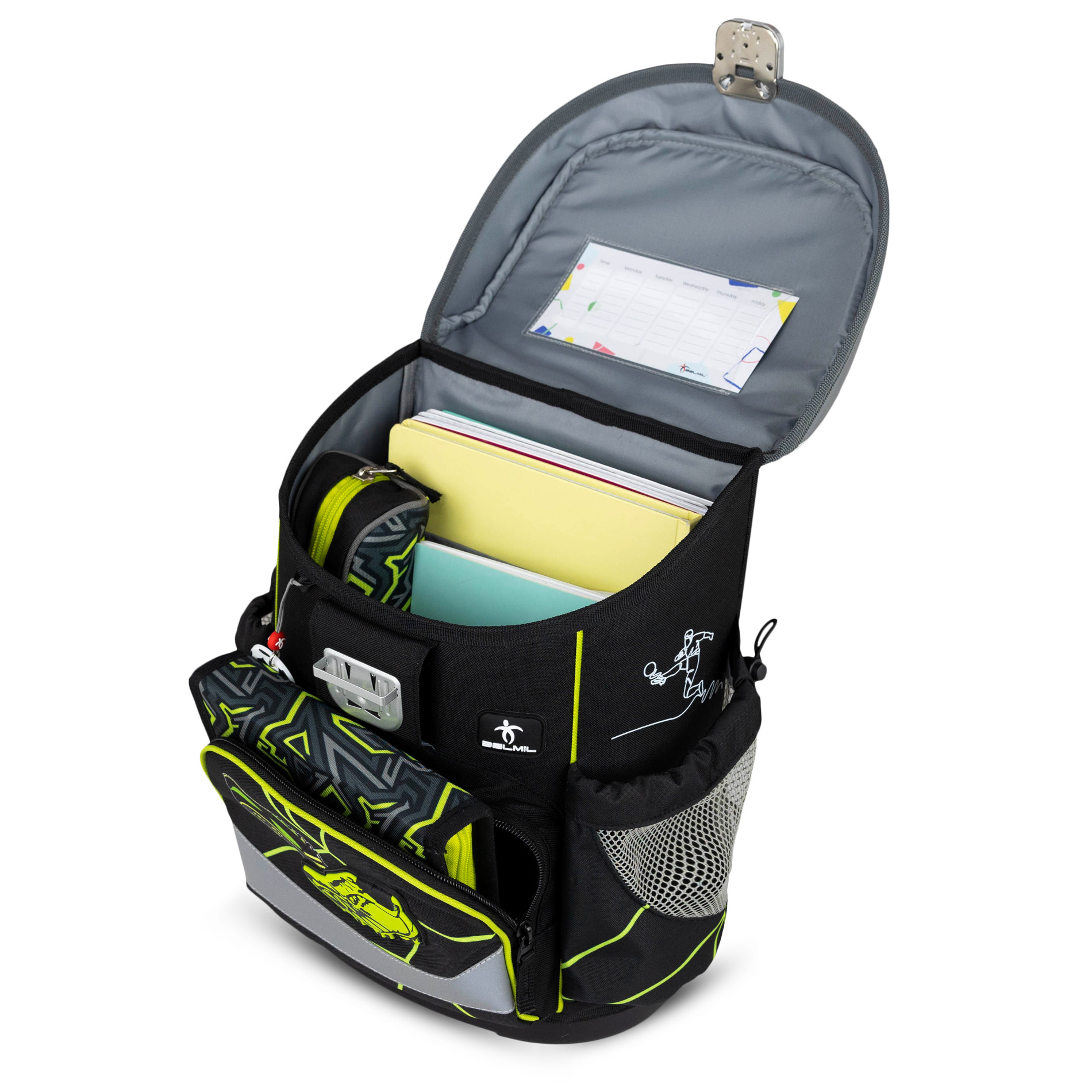 Belmil Mini-Fit ergonomisches Schulranzen-Set 4-teilig "Champion's Kick"