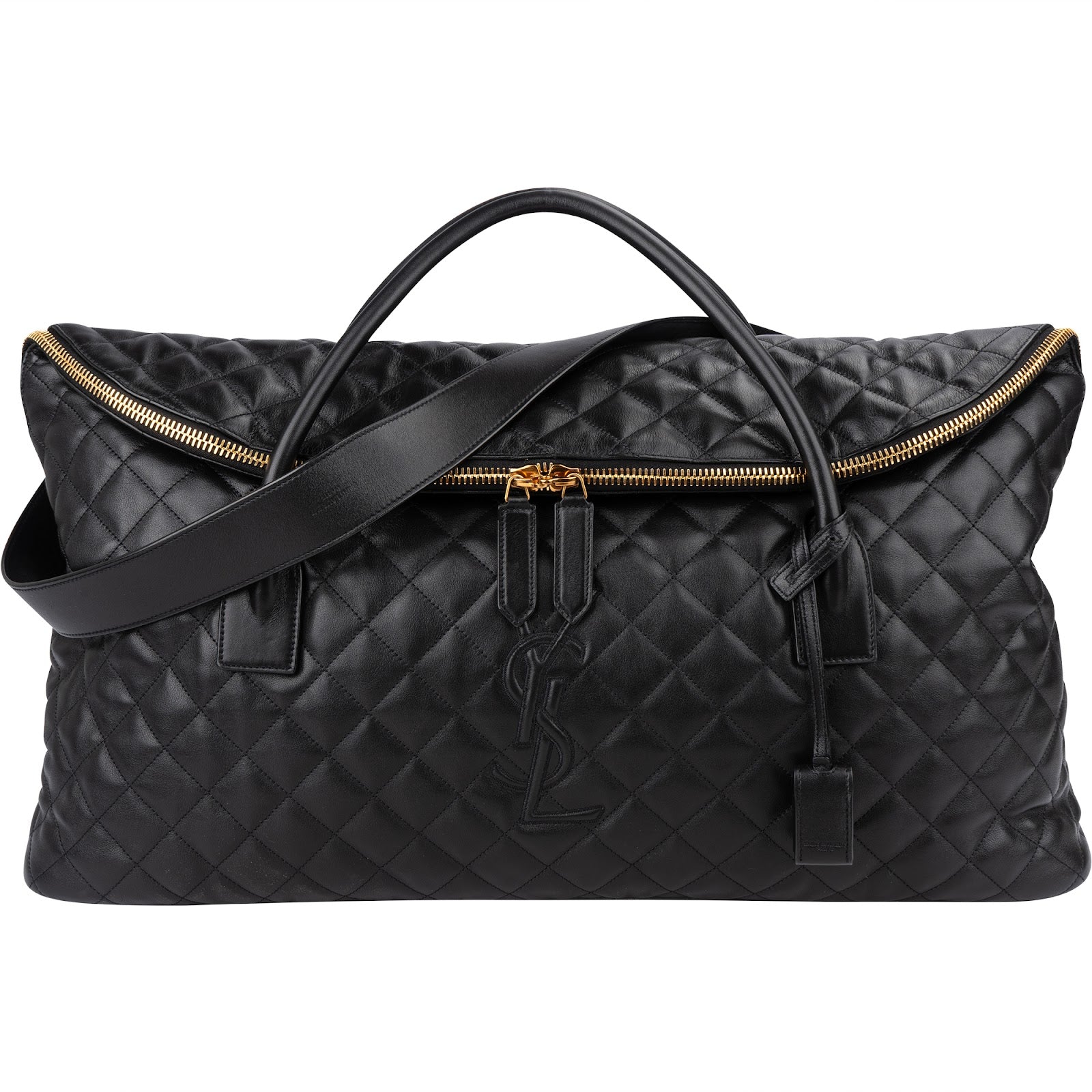 Saint Laurent Quilted Lambskin ES Giant Reisetasche