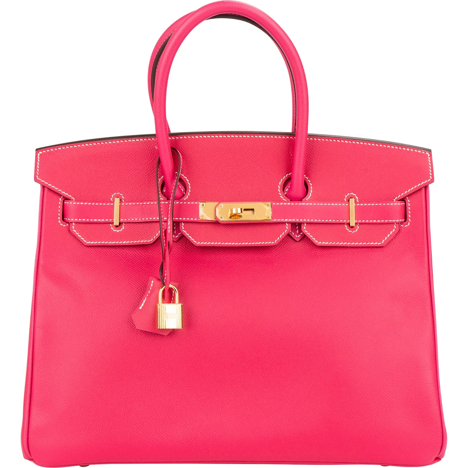 Hermès Rose Tyrien Epsom Leather Birkin 35 Handbag