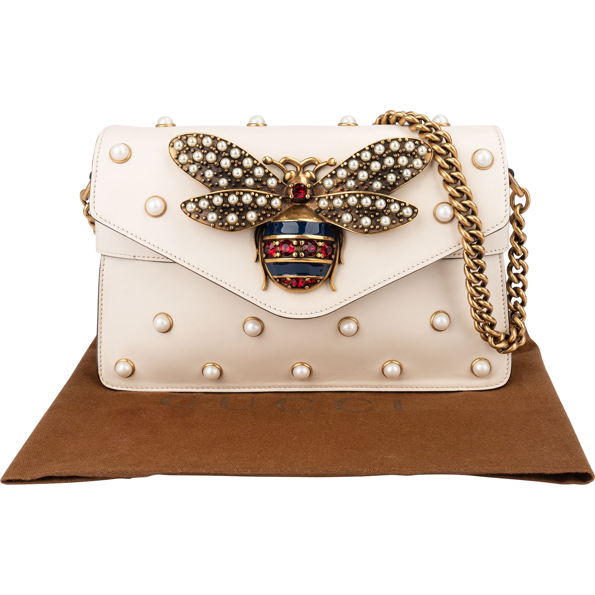 Gucci - Queen Margaret Bee Shoulder Bag