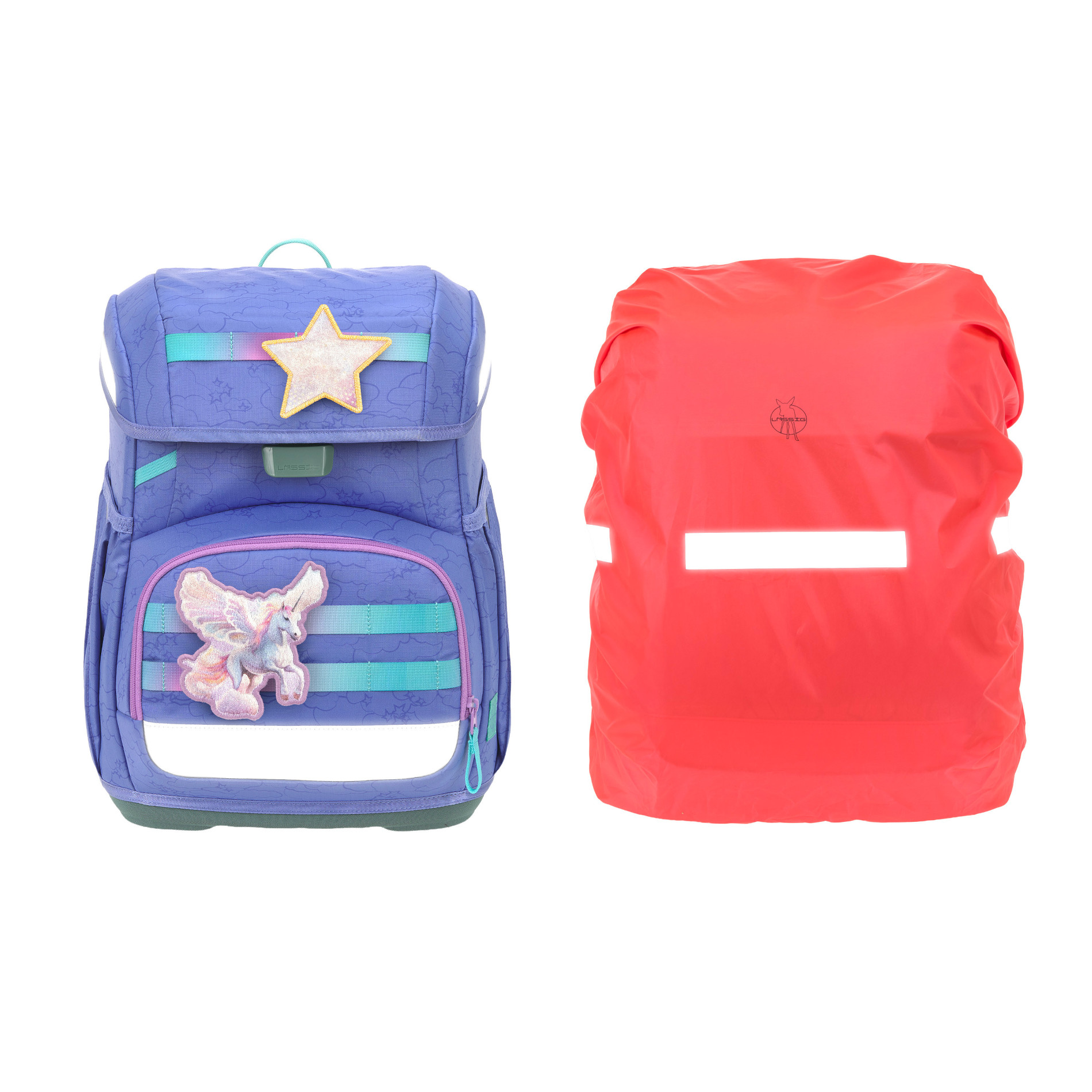 School Set Light Unique Schulranzenset 5tlg. - Cloud lilac