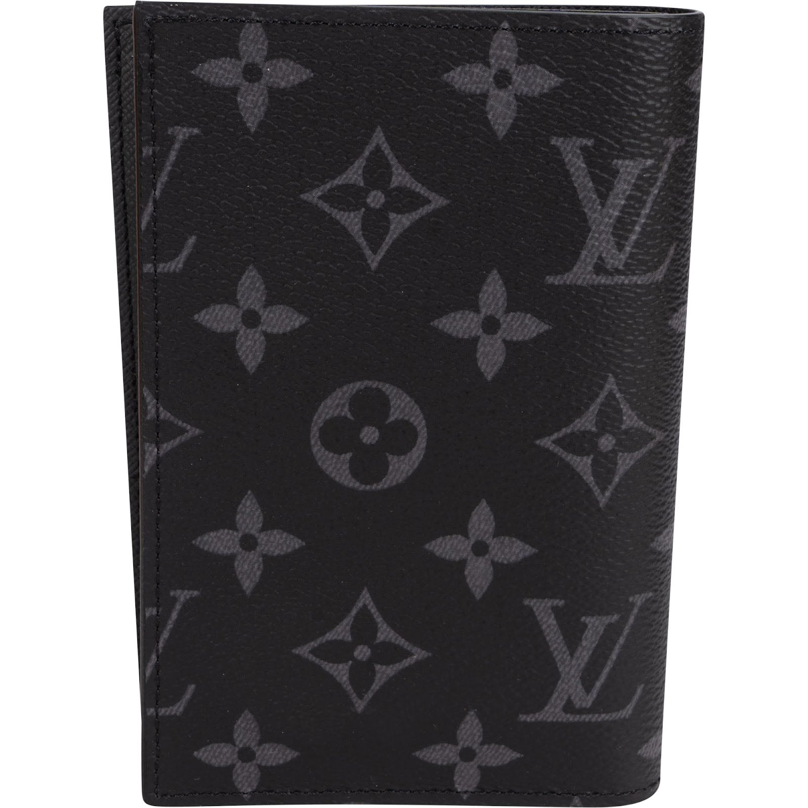 Louis Vuitton Monogram Eclipse Canvas Card Holder Passport Cover