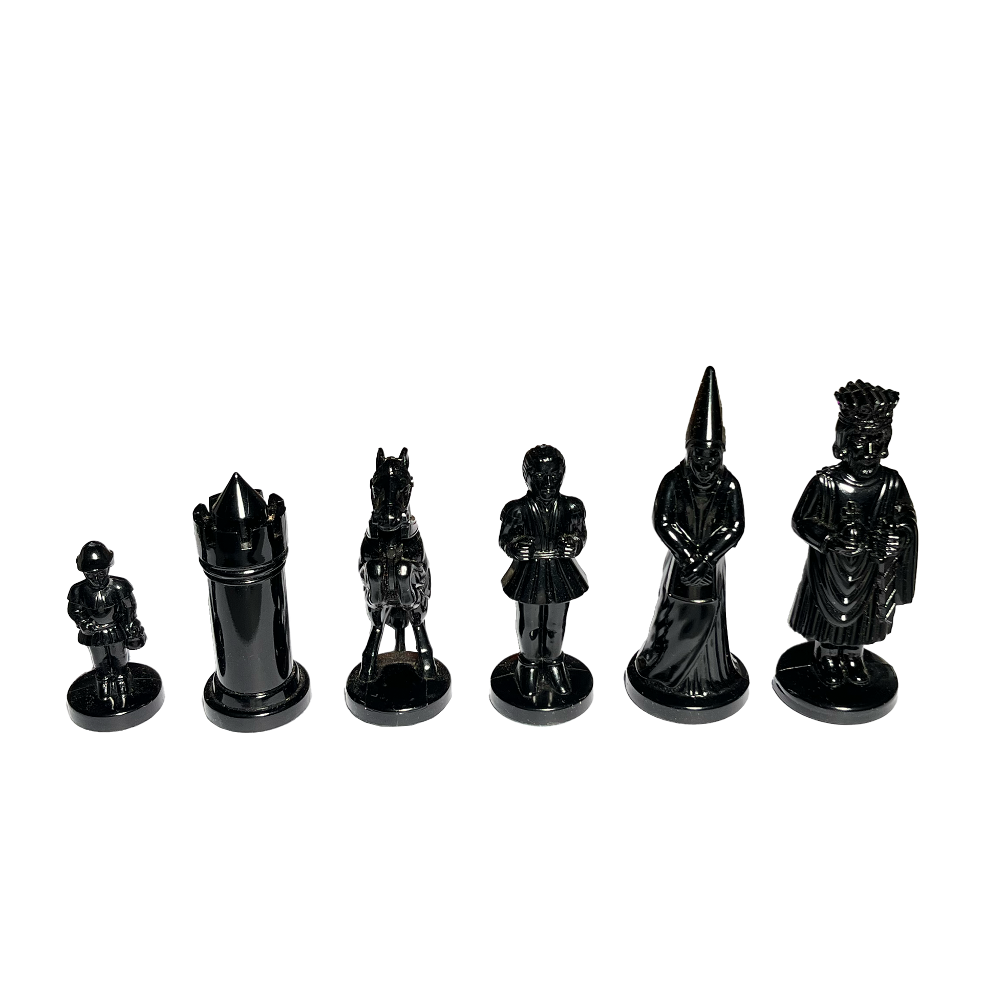 Schachfiguren - König Artus aus Bakelit