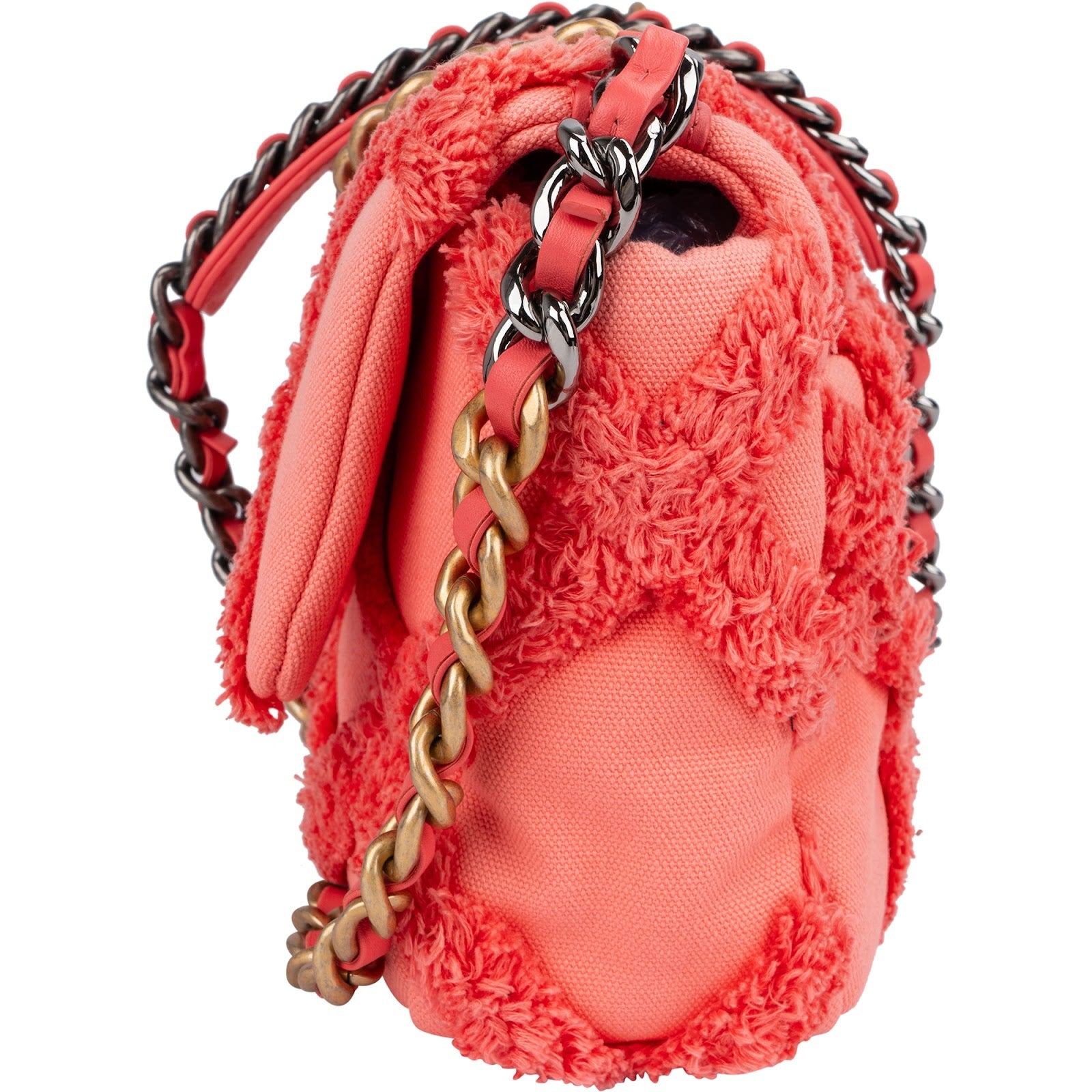 Chanel 19 Frayed Canvas Crossbody Bag