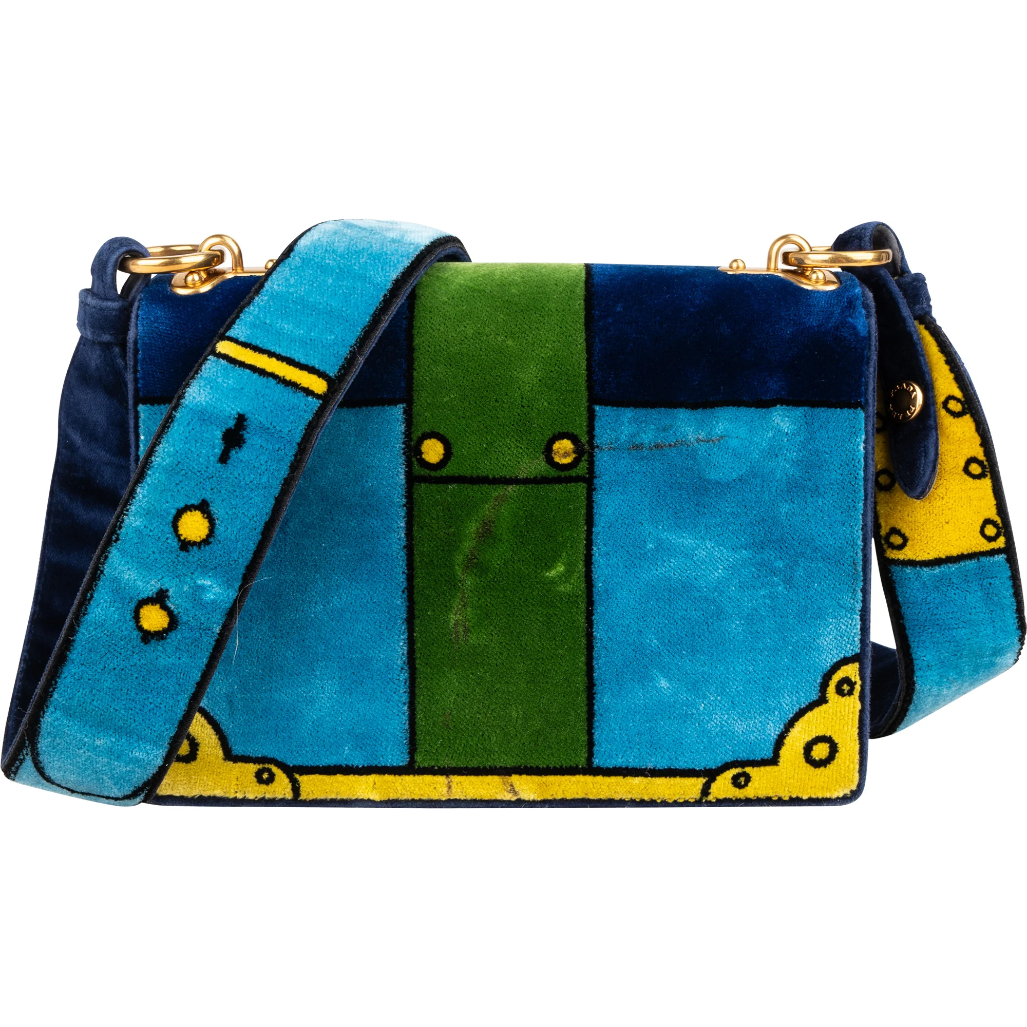 Prada Velvet FW17 Trompe Lóeil Crossbody Bag