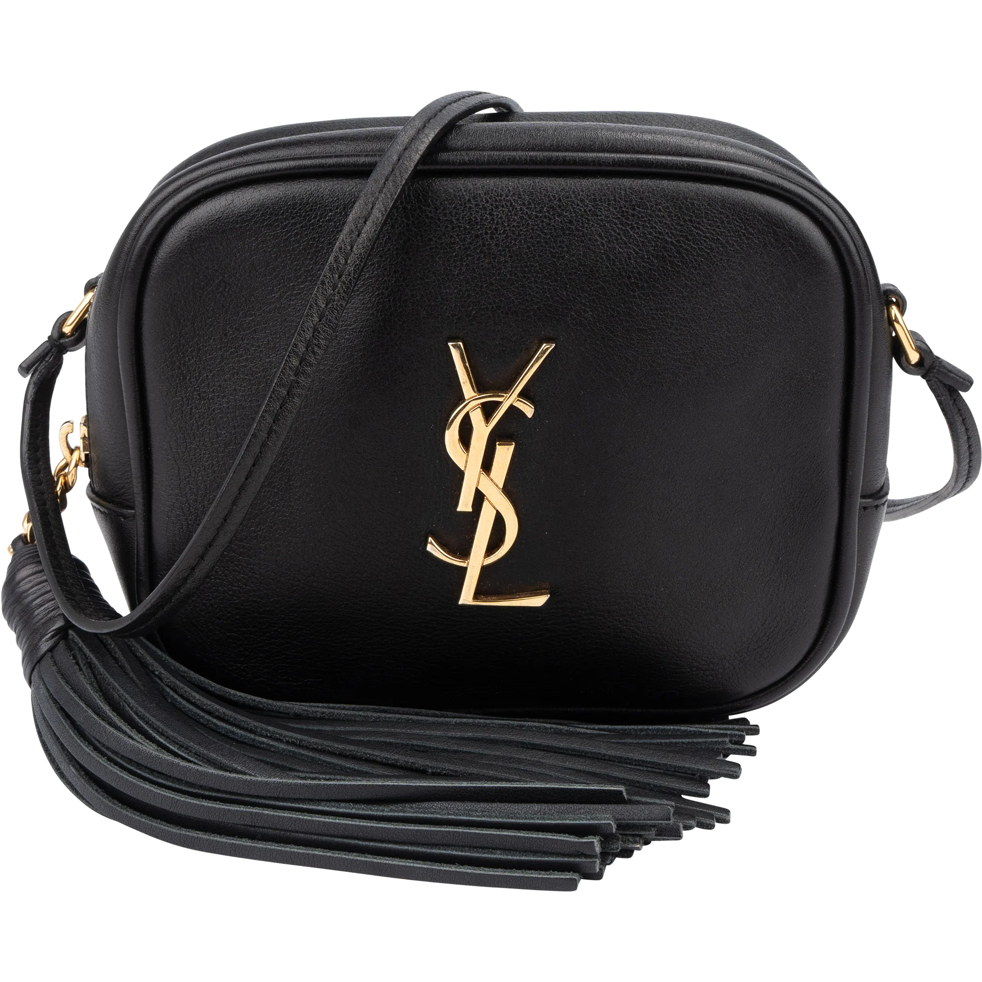 Saint Laurent Black Leather Blogger Crossbody Bag