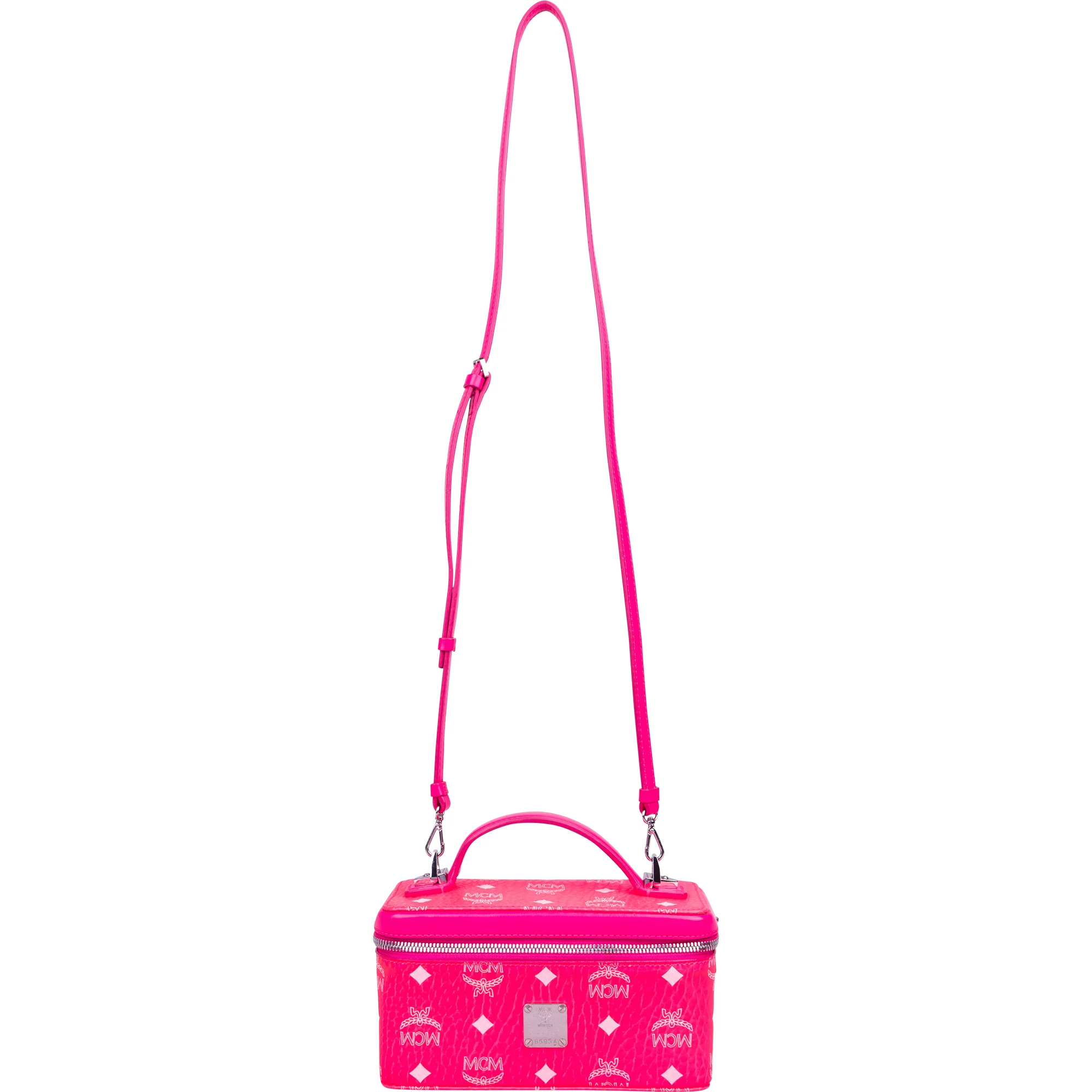 MCM Monogram Visetos Mini Rockstar Vanity Case Crossbody Bag