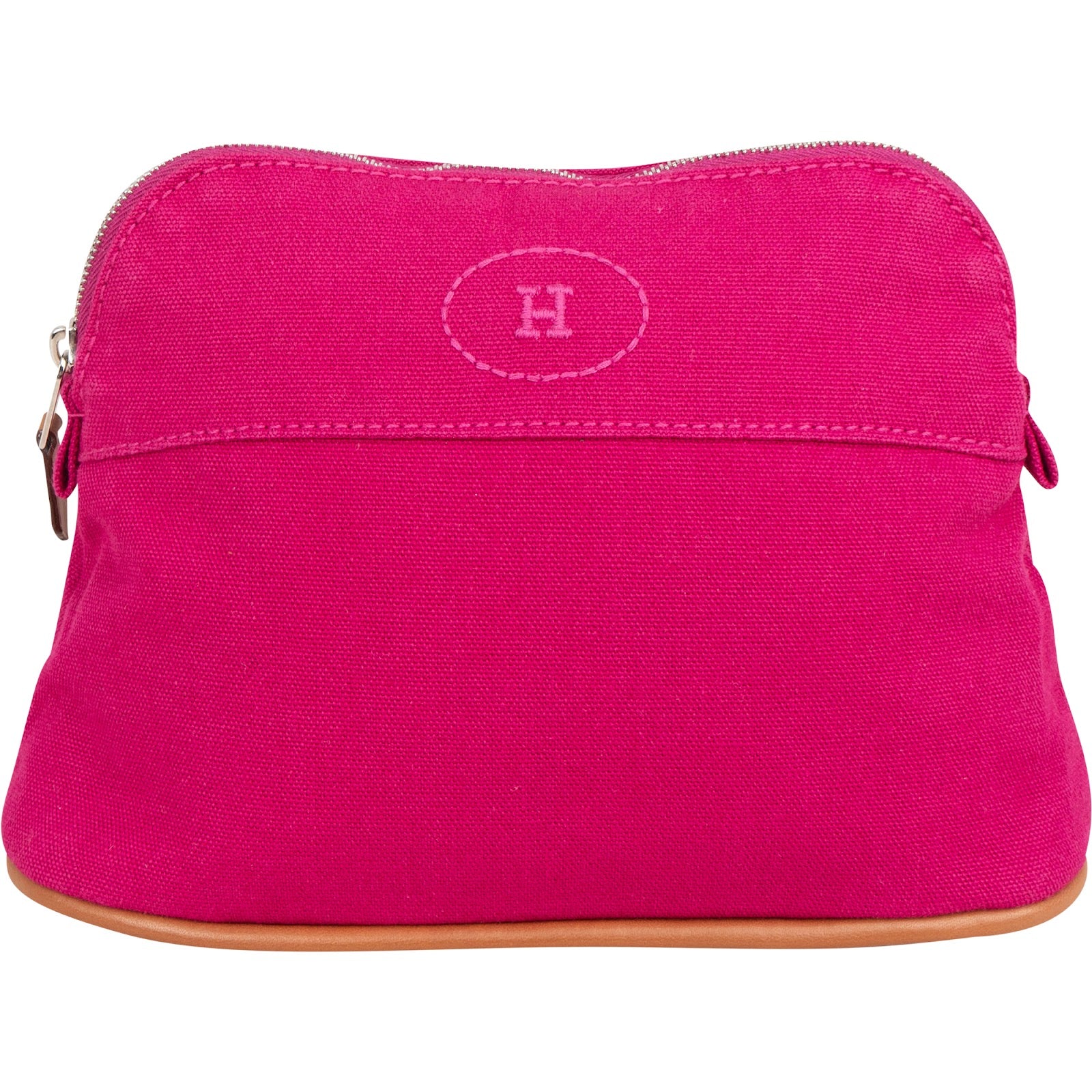 Hermès Pink Cotton Mini Bolide Pouch