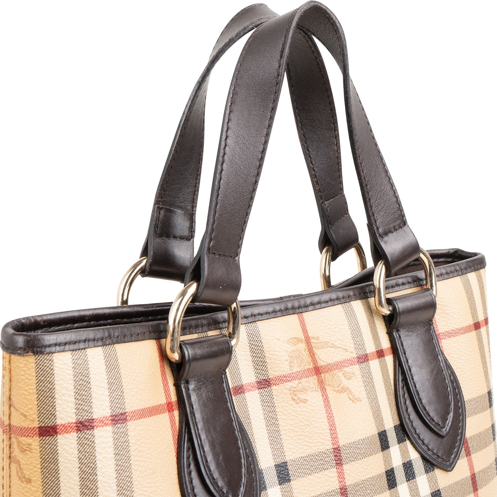 Burberry - Haymarket Check Canvas Tote Handbag