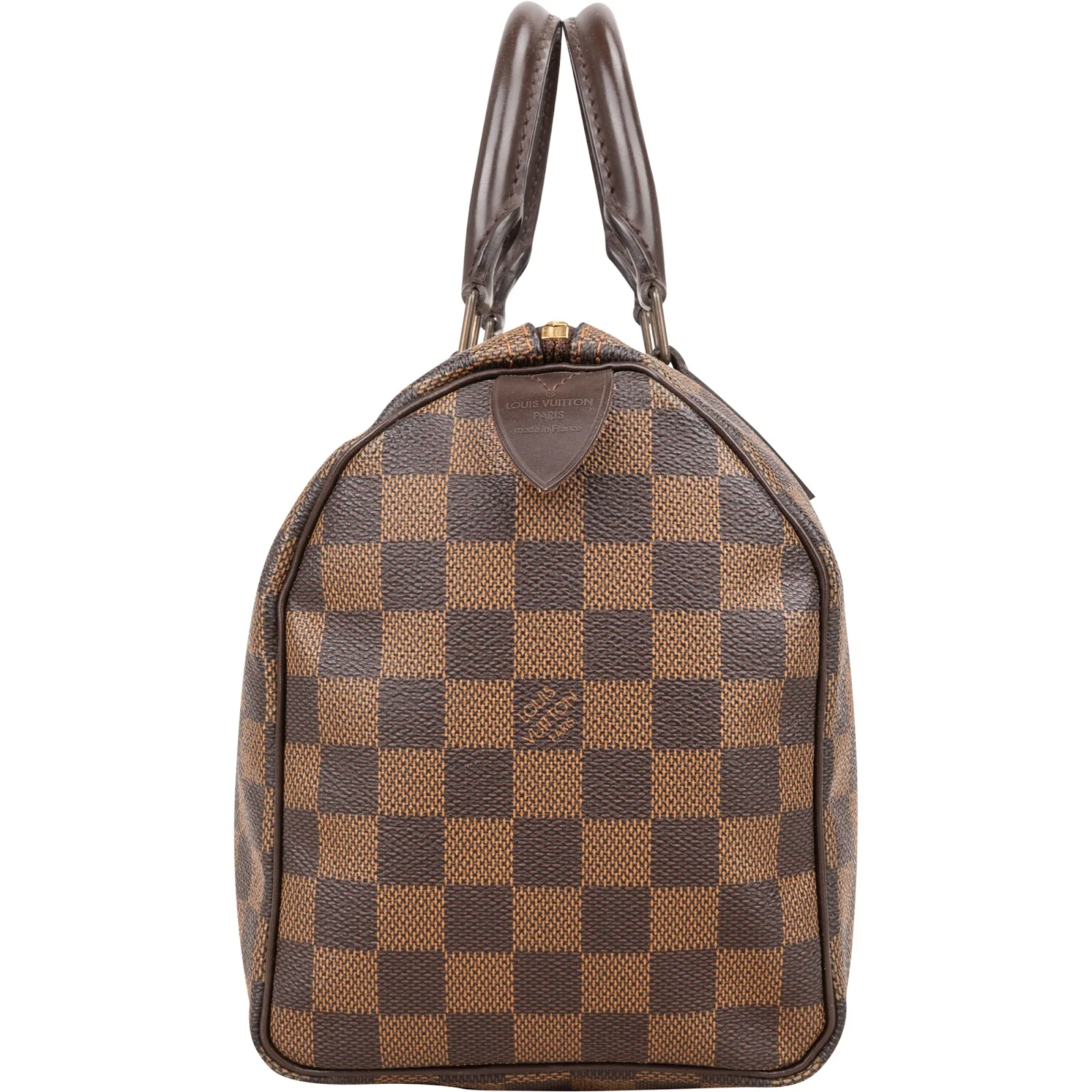 Louis Vuitton Monogram Damier Ebene Speedy 25 Boston Bag