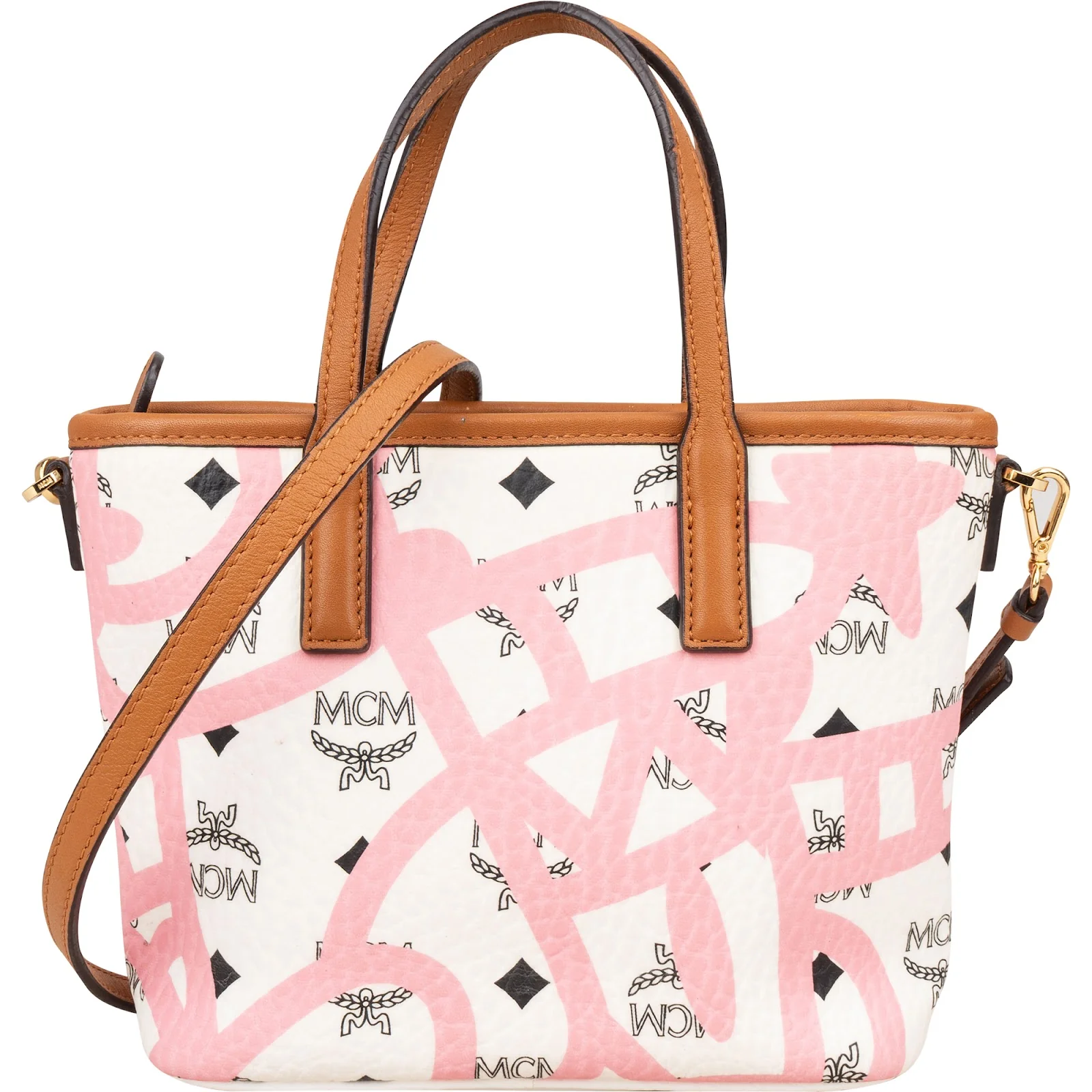 MCM Monogram Visetos X Eddie King Mini Aren Handbag