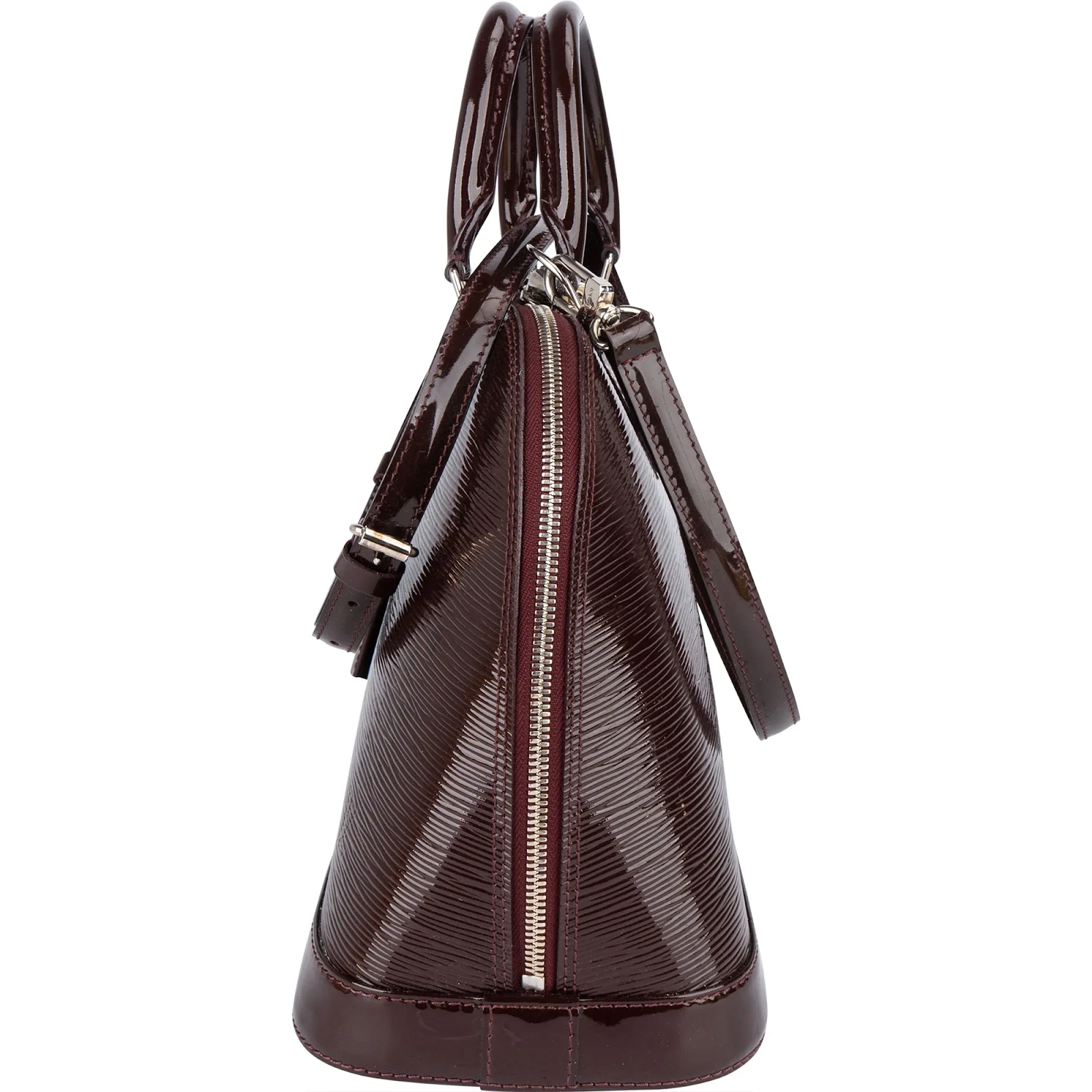 Louis Vuitton Burgundy Vernis Epi Leather Alma PM Handbag