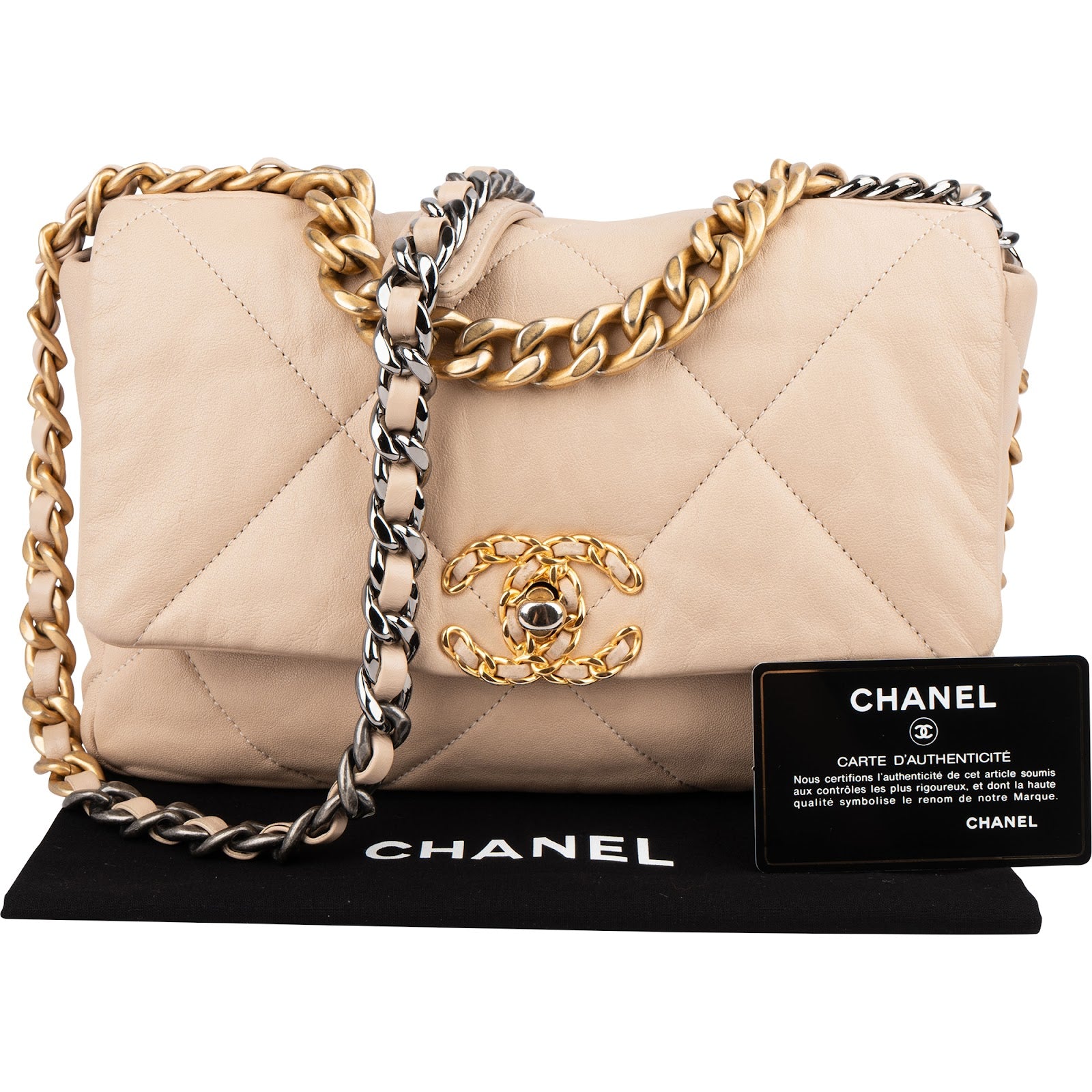 Chanel 19 Quilted Lambskin Single-Flap Crossbody Bag