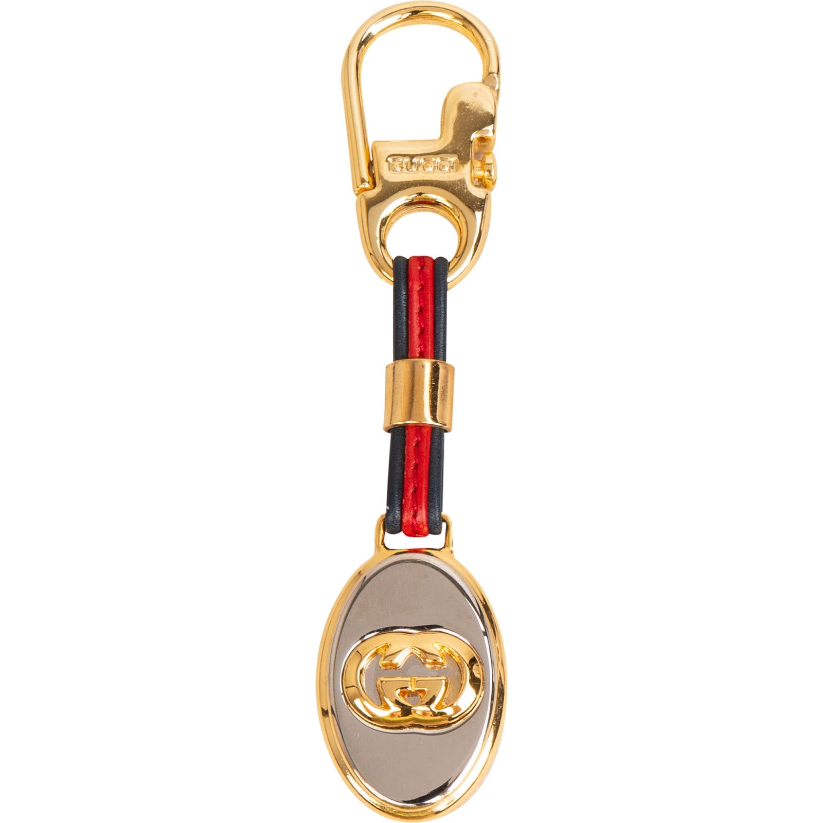 Gucci Web Stripe Interlocking G Schlüsselanhänger