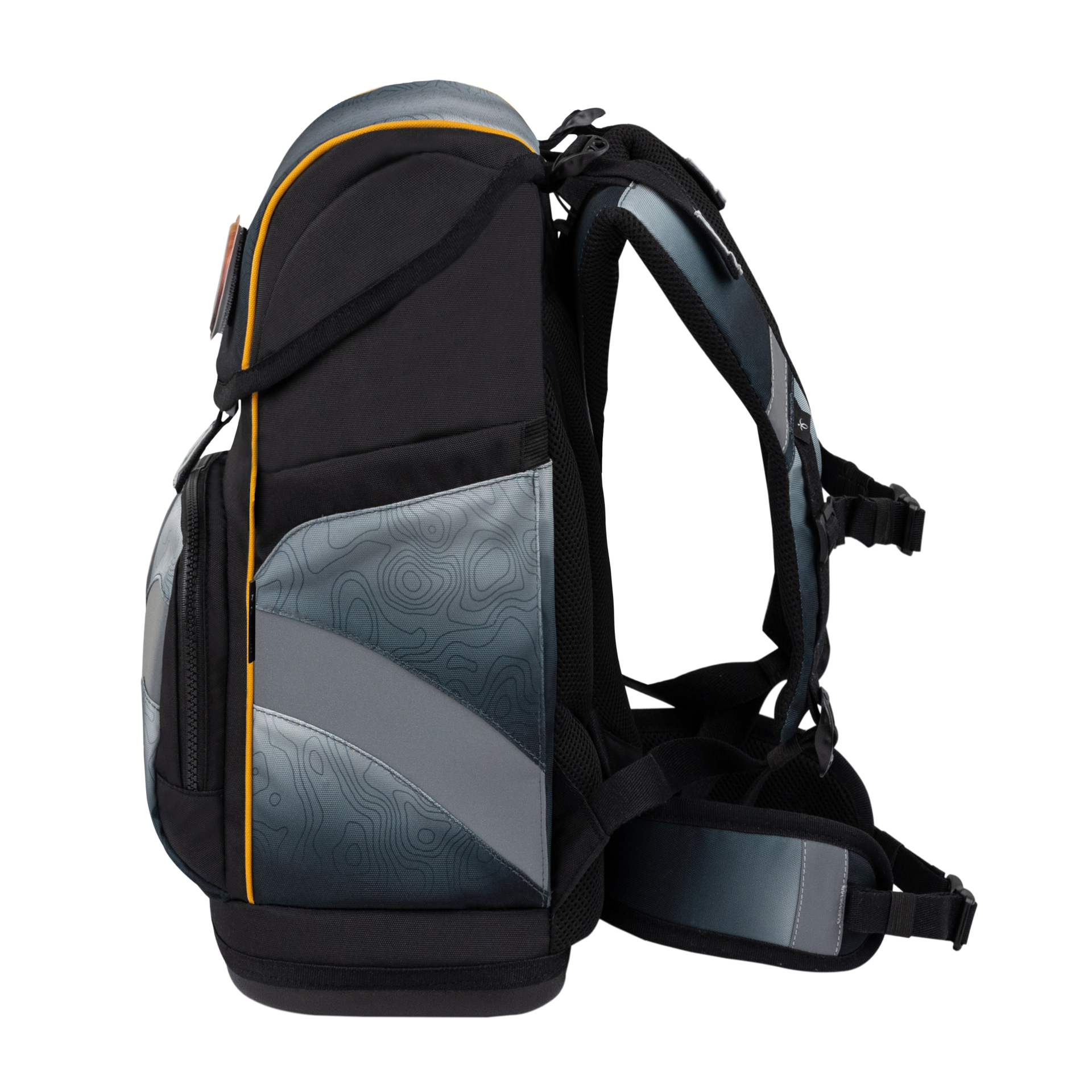 Smarty Plus Schulranzenset 5-teilig - "Black Grey"